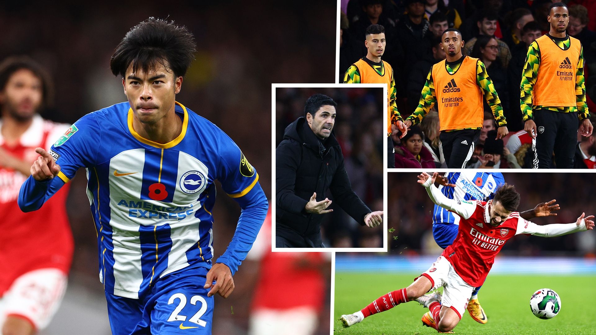 Arsenal Brighton League Cup 2022-23