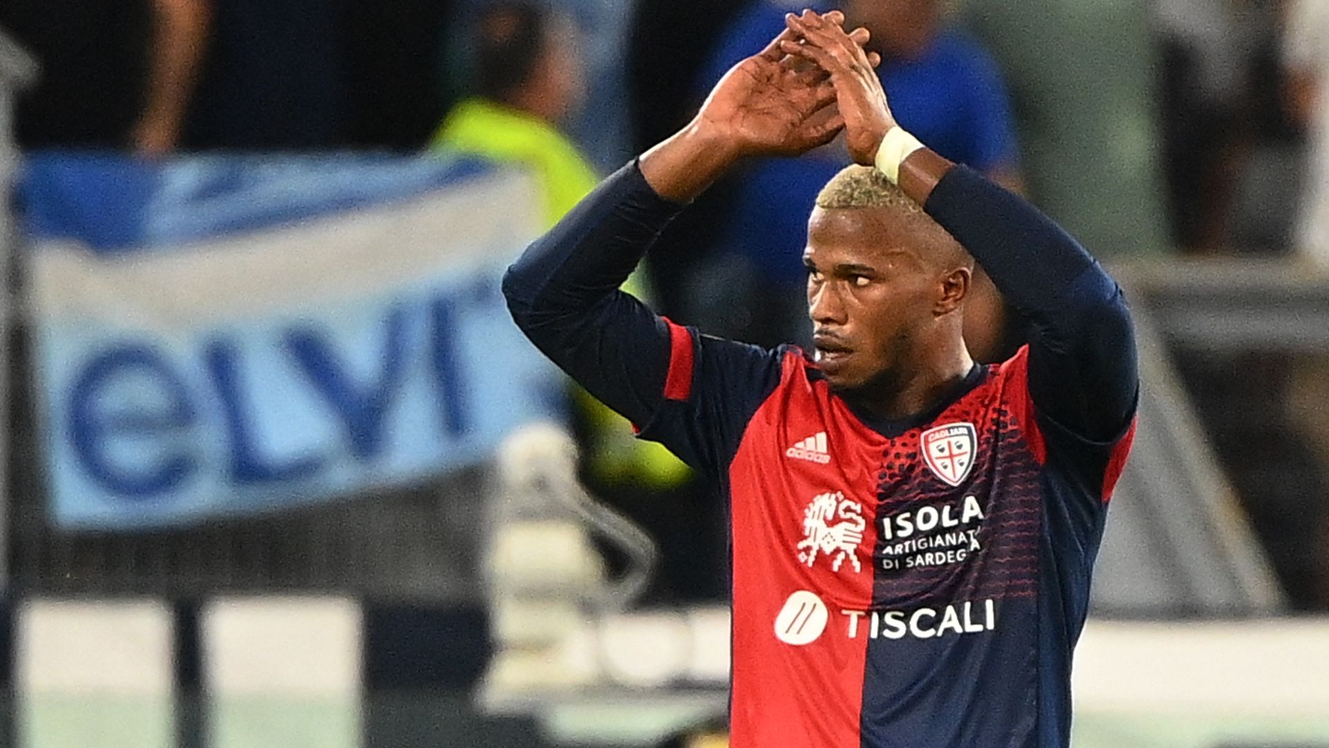 Keita Balde celebrating Lazio Cagliari Serie A