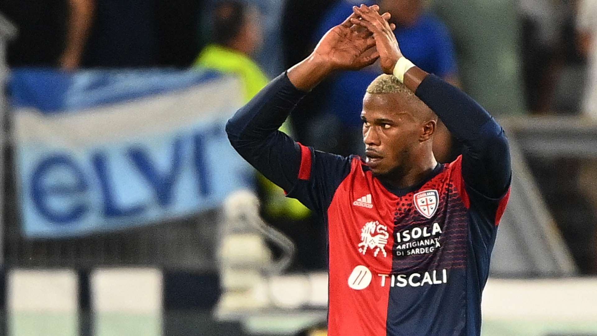 Keita Balde celebrating Lazio Cagliari Serie A