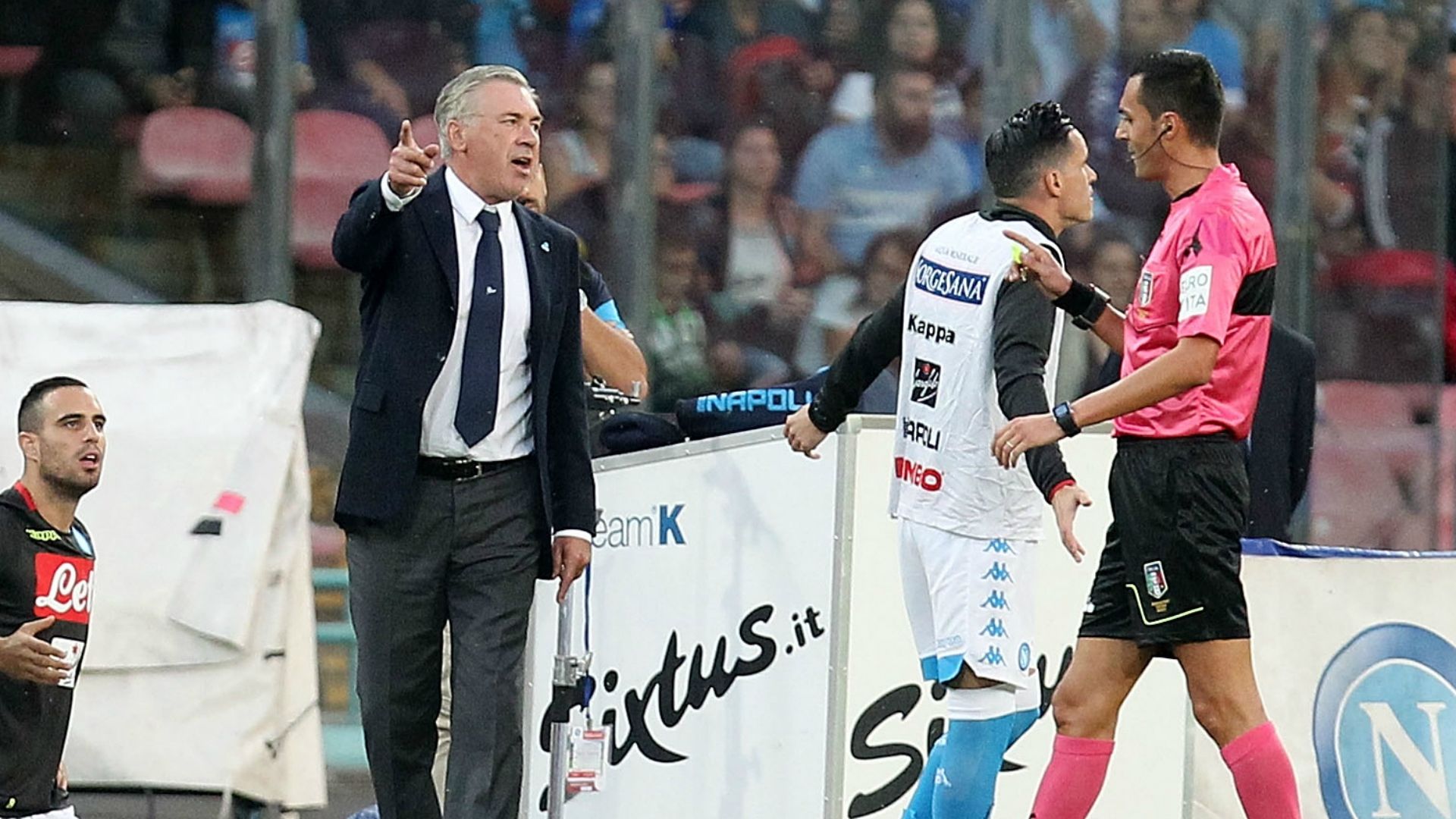 Carlo Ancelotti Napoli coach Serie A