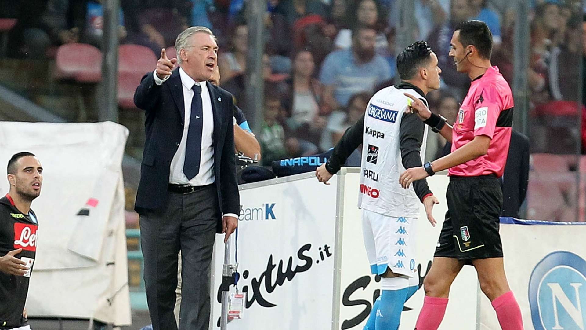 Carlo Ancelotti Napoli coach Serie A