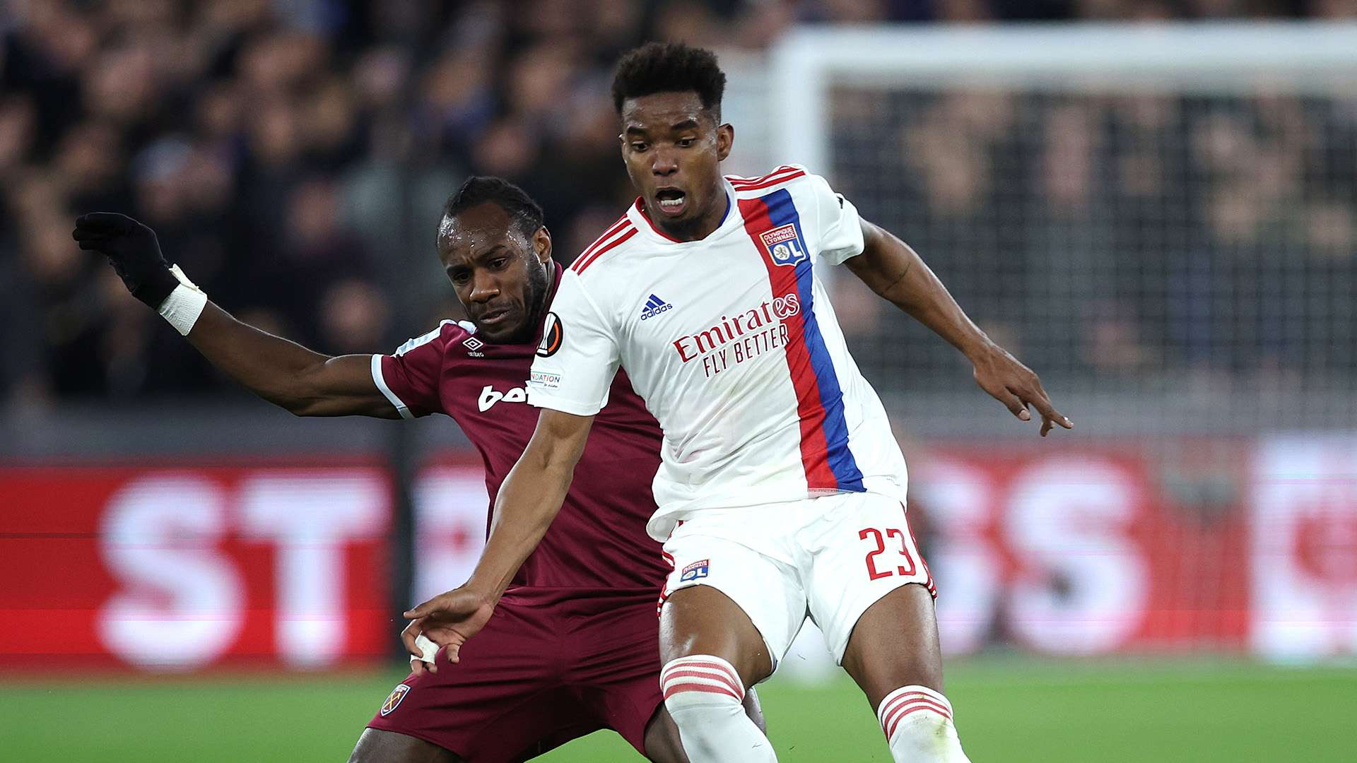 Michail Antonio, Thiago Mendes, West Ham v Lyon, Europa League 2021/22