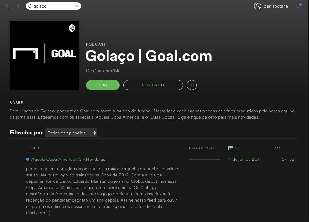 Golaço Podcast Spotify
