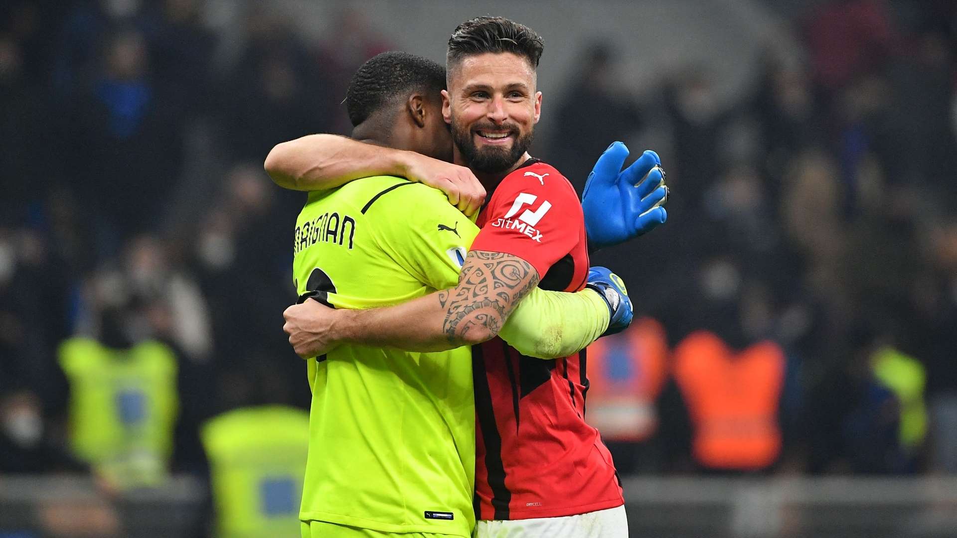 Maignan Giroud Inter Milan