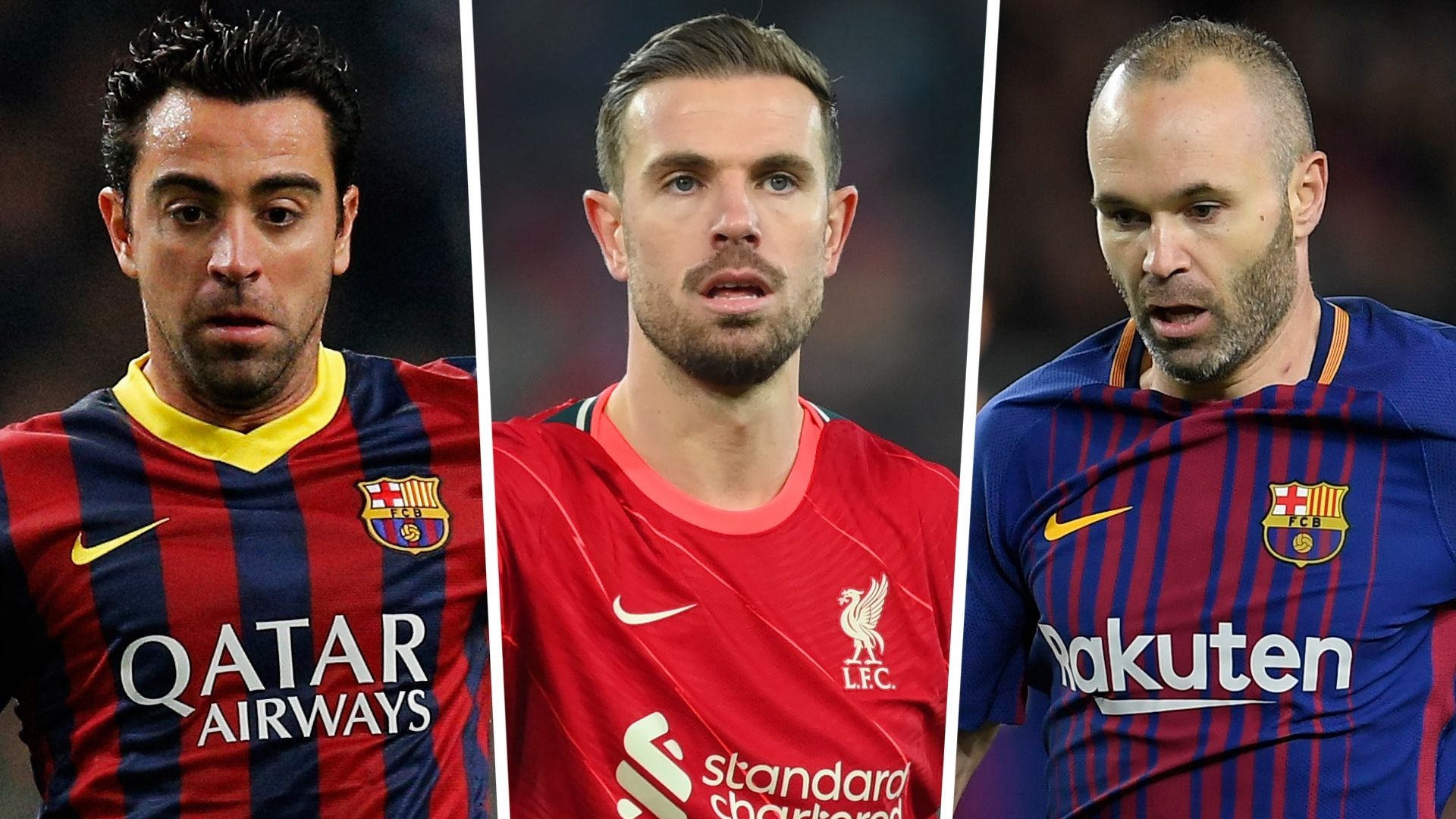 Xavi Jordan Henderson Andres Iniesta