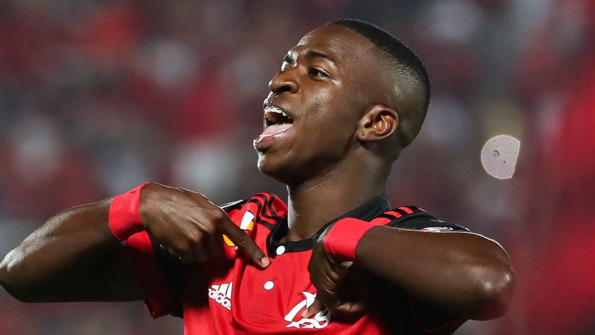 Vinicius Jr Flamengo Palestino Copa Sudamericana 09082017
