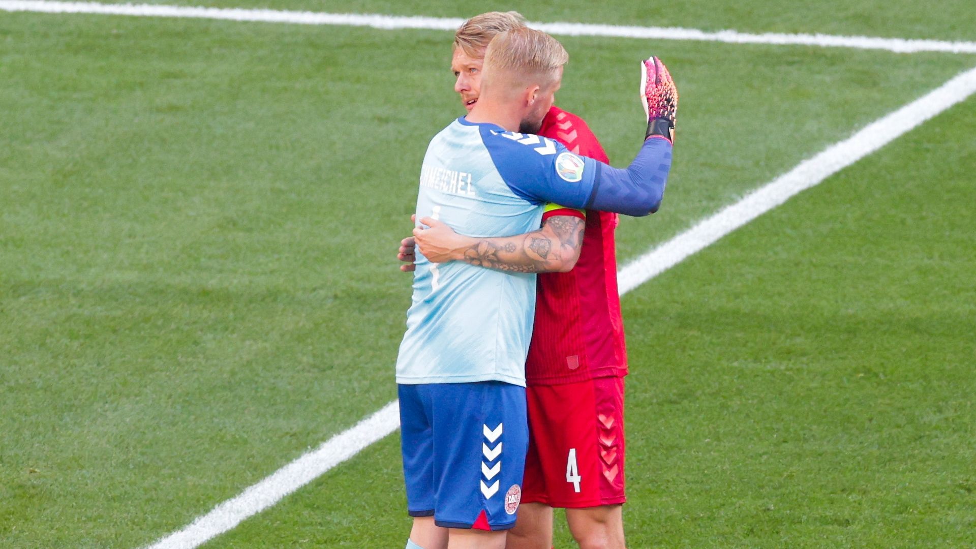 Eriksen tribute Denmark Belgium Euro