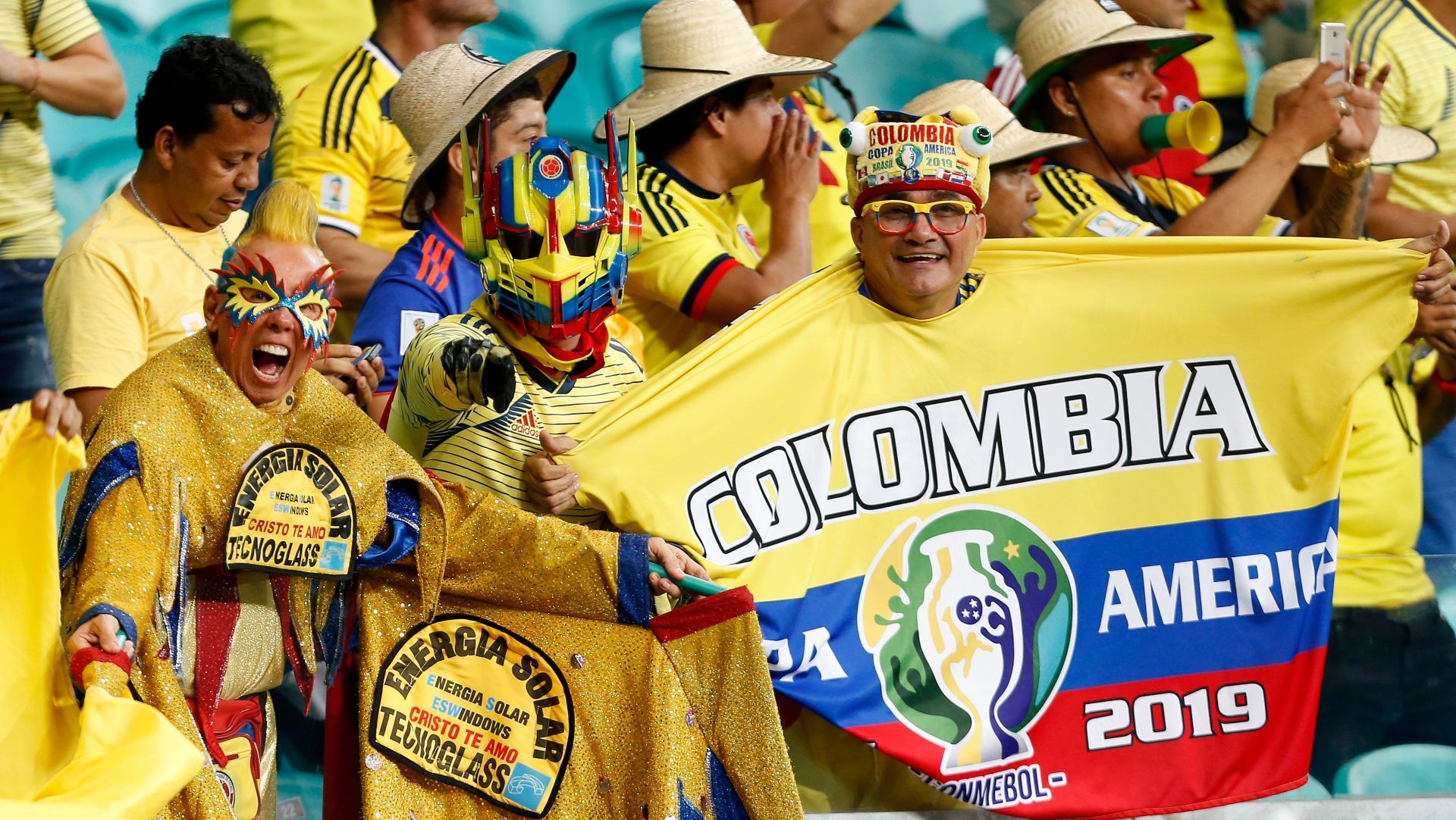 Hinchas de Colombia en la Copa América 2019