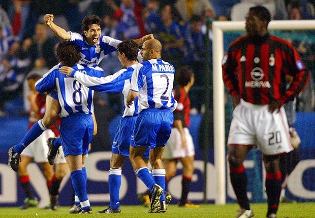 Sergio Gonzalez Deportivo Coruna AC Milan Champions League 2004