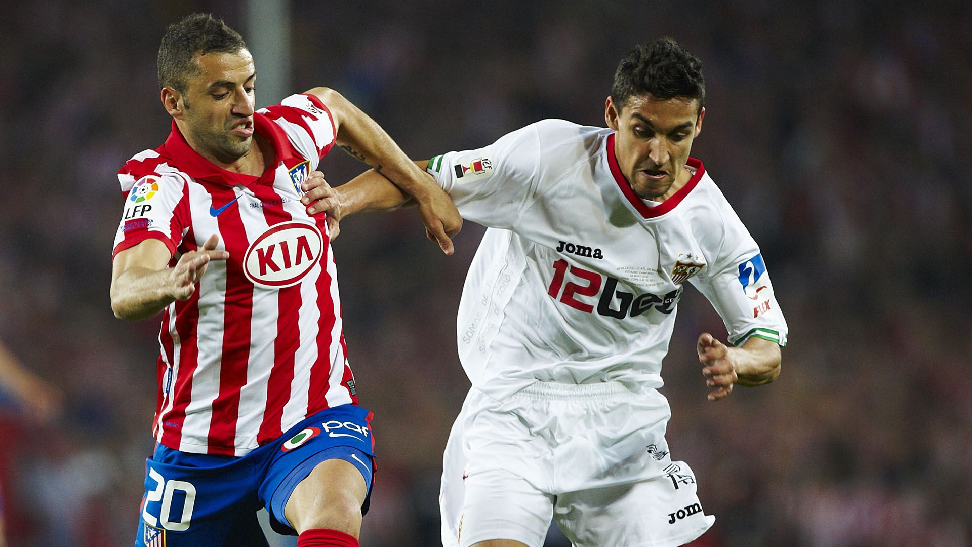 Simao Sabrosa Atletico de Madrid  Jesus Navas Sevilla Copa del Rey