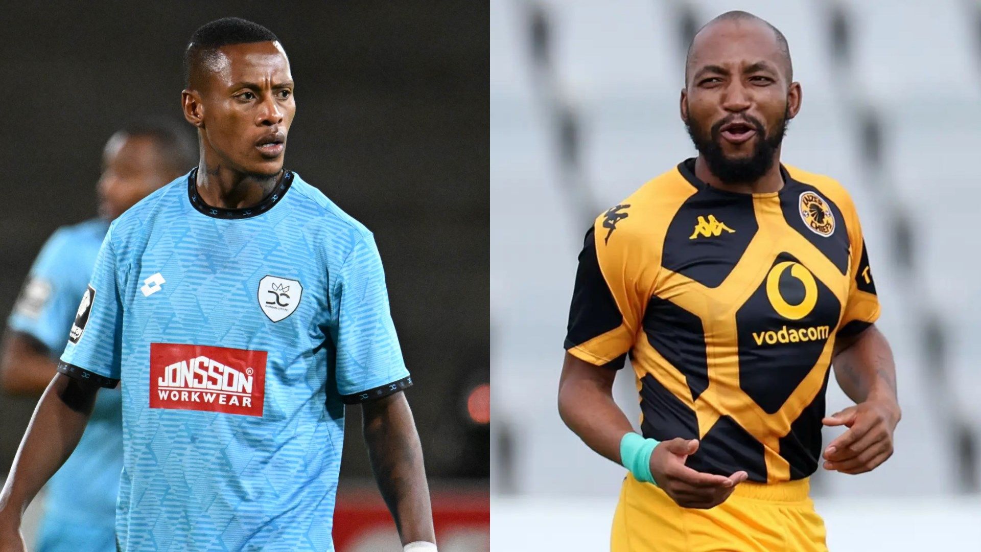 Athini Jodwana Durban City and Sibongiseni Mthethwa Kaizer Chiefs GFX