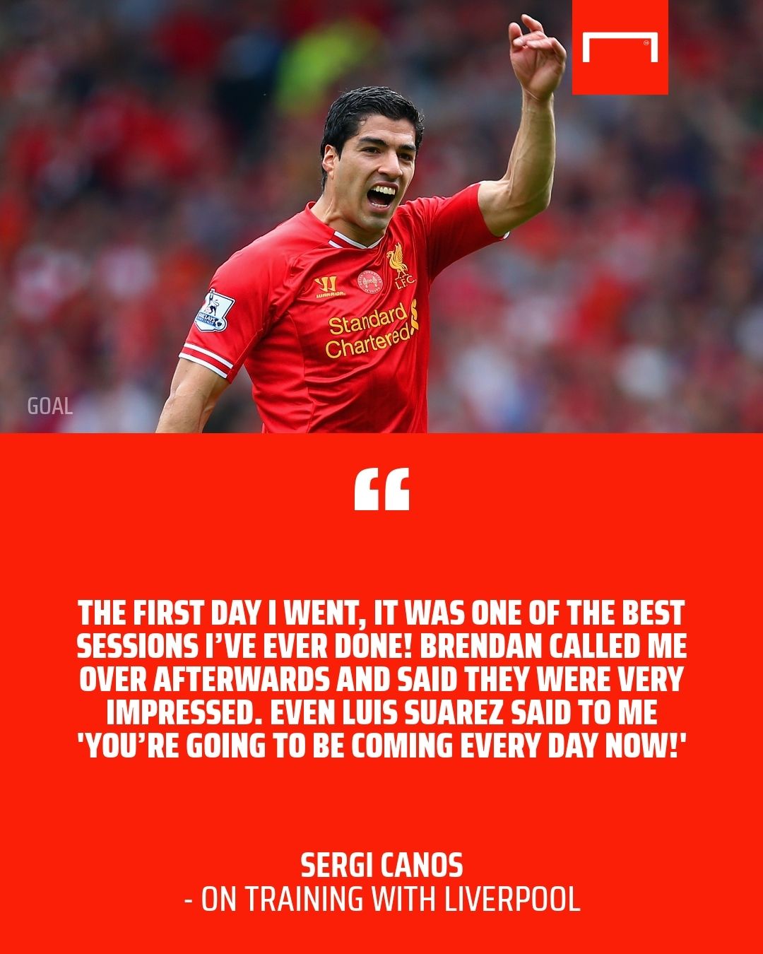 Sergio Canos Luis Suarez Liverpool GFX