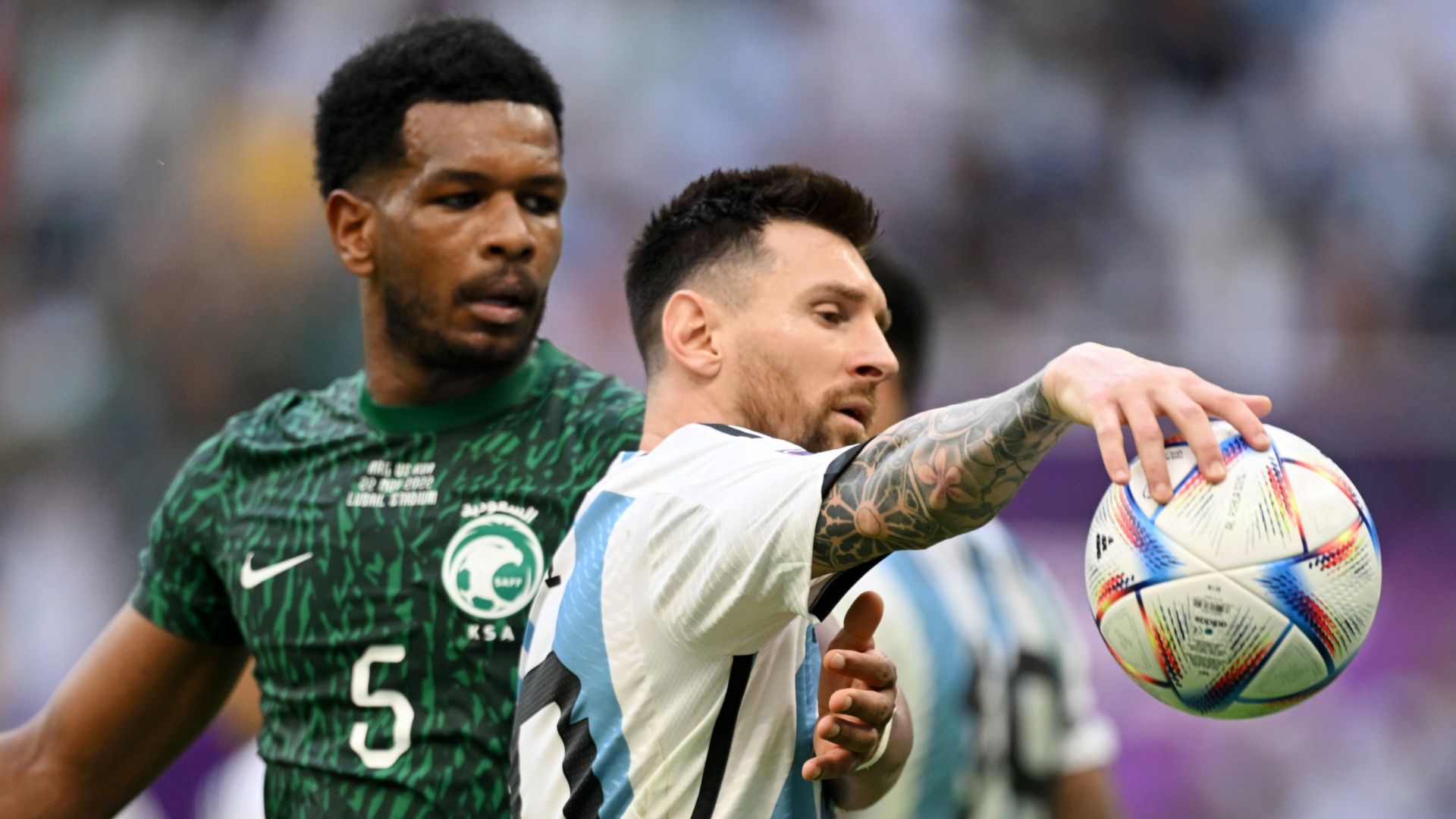 Lionel Messi Ali Al-Bulayhi Argentina Saudi Arabia 2022 World Cup