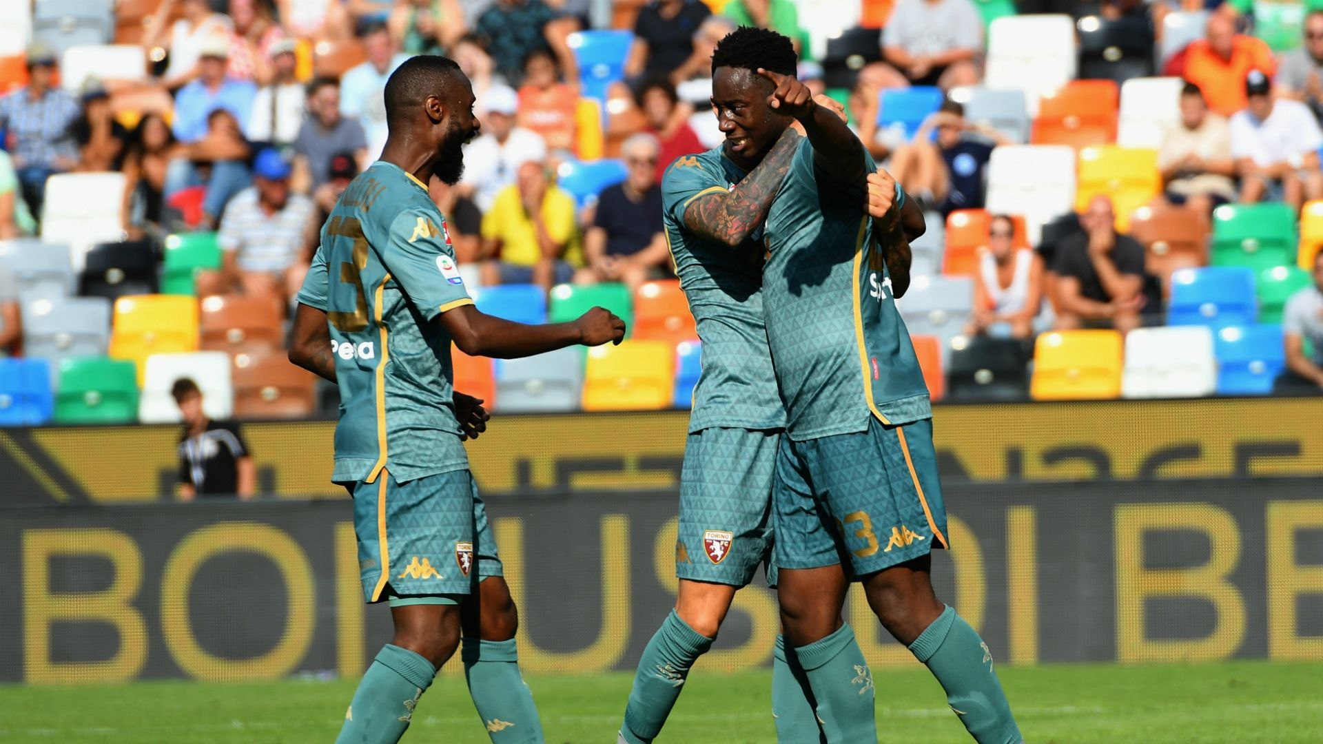Torino celebrating Udinese Torino Serie A