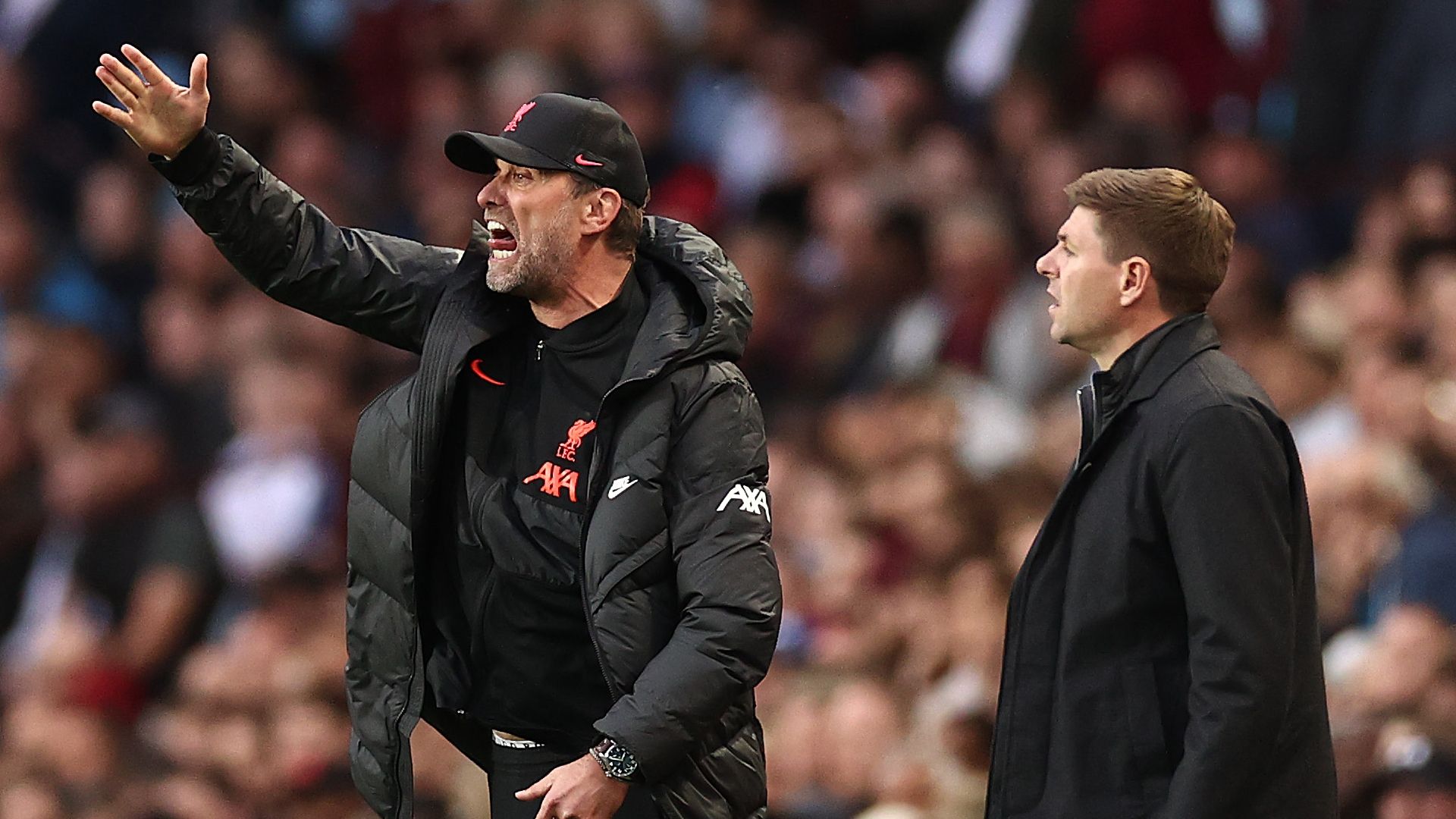 Jurgen Klopp Steven Gerrard Liverpool 2022