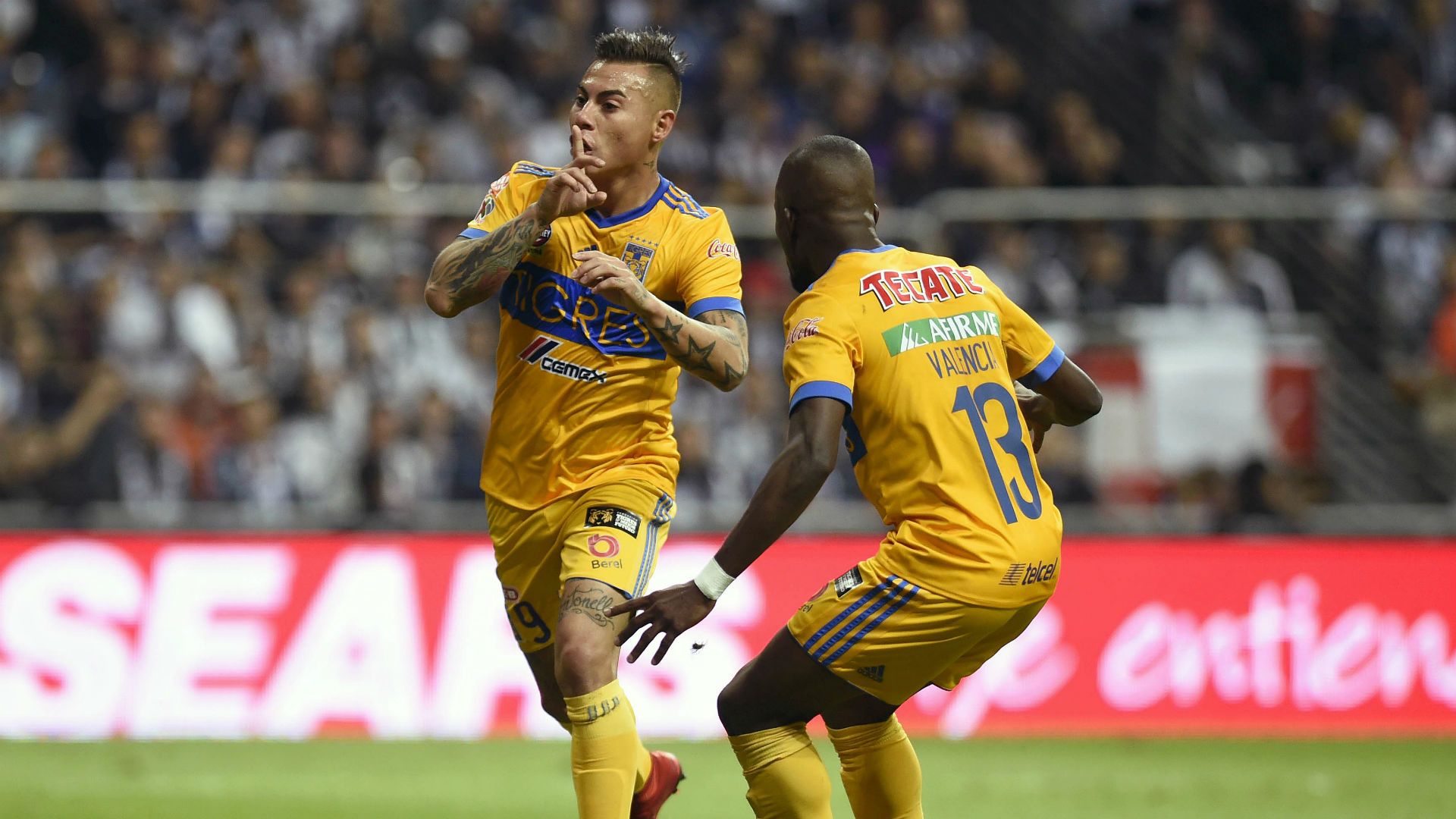 vargas festejo gol tigres monterrey final vuelta ape17