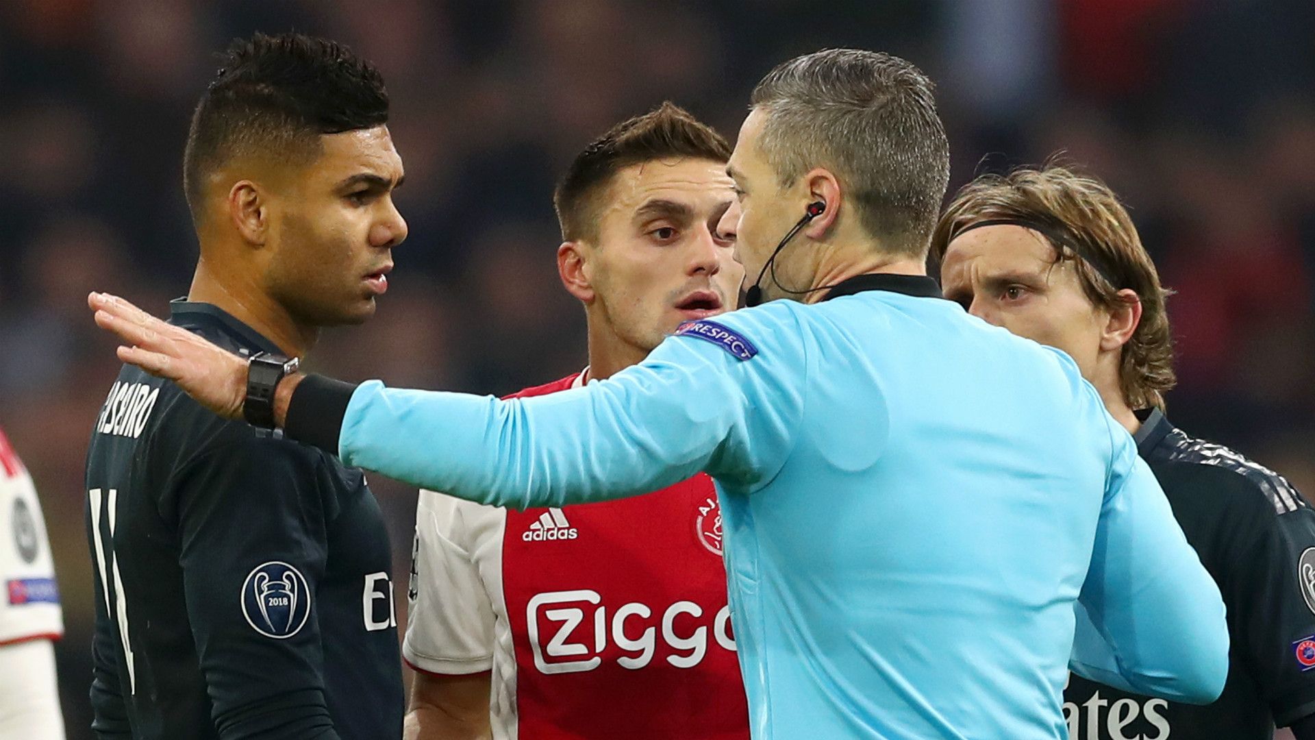 CASEMIRO AJAX REAL MADRID CHAMPIONS LEAGUE