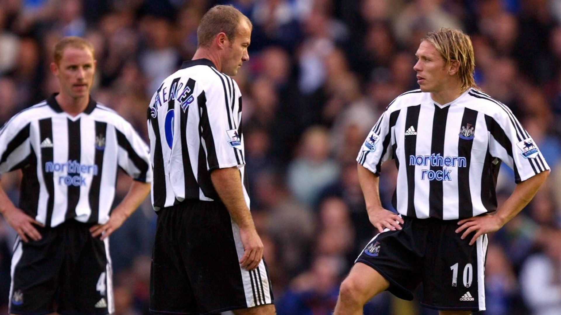 GERMANY ONLY: ALAN SHEARER CRAIG BELLAMY NEWCASTLE UNITED