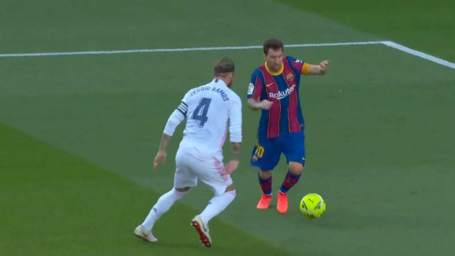 Lionel Messi Sergio Ramos Clasico LaLiga