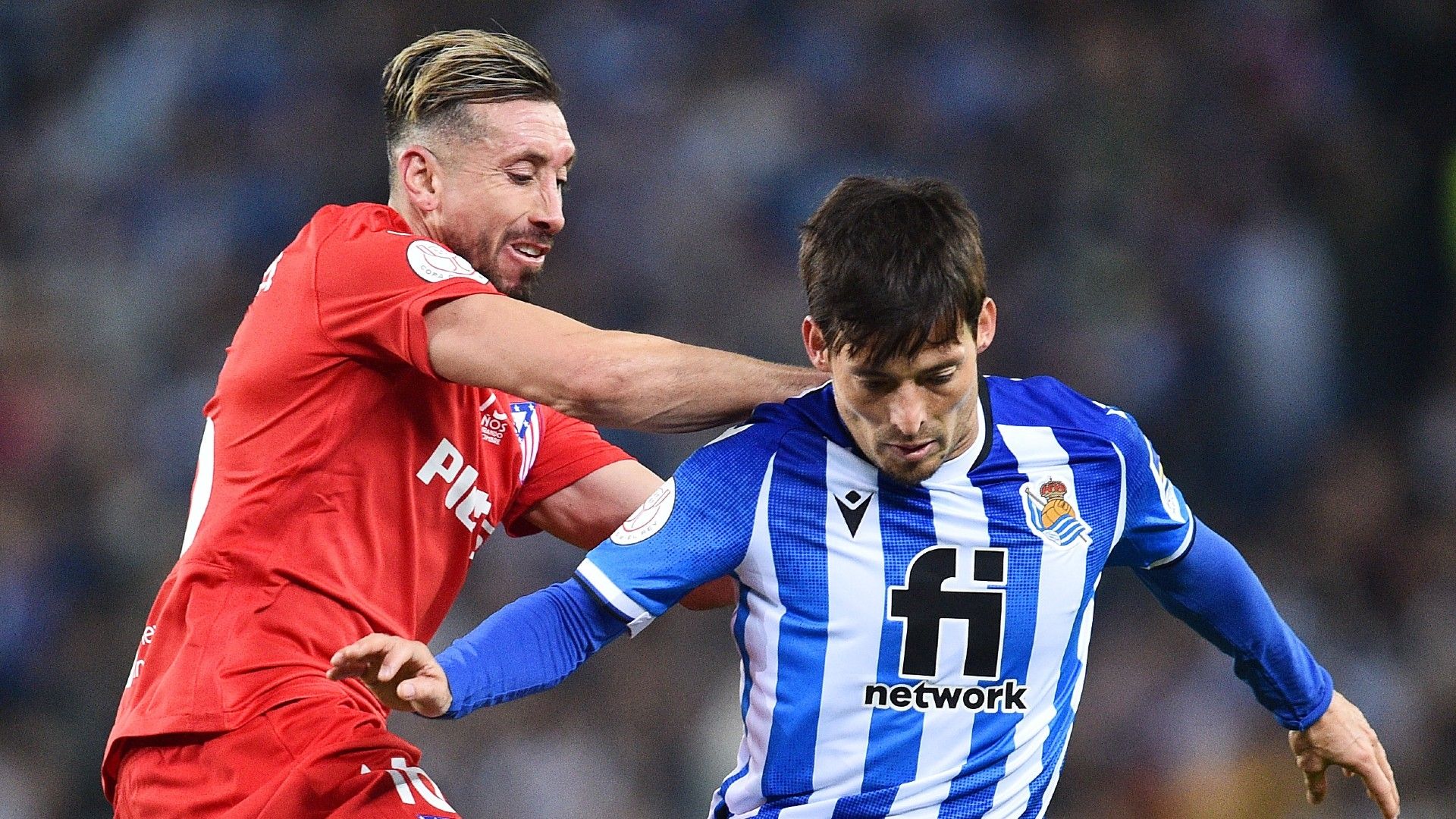 David Silva Héctor Herrera Real Sociedad Atlético de Madrid Copa del Rey 2022