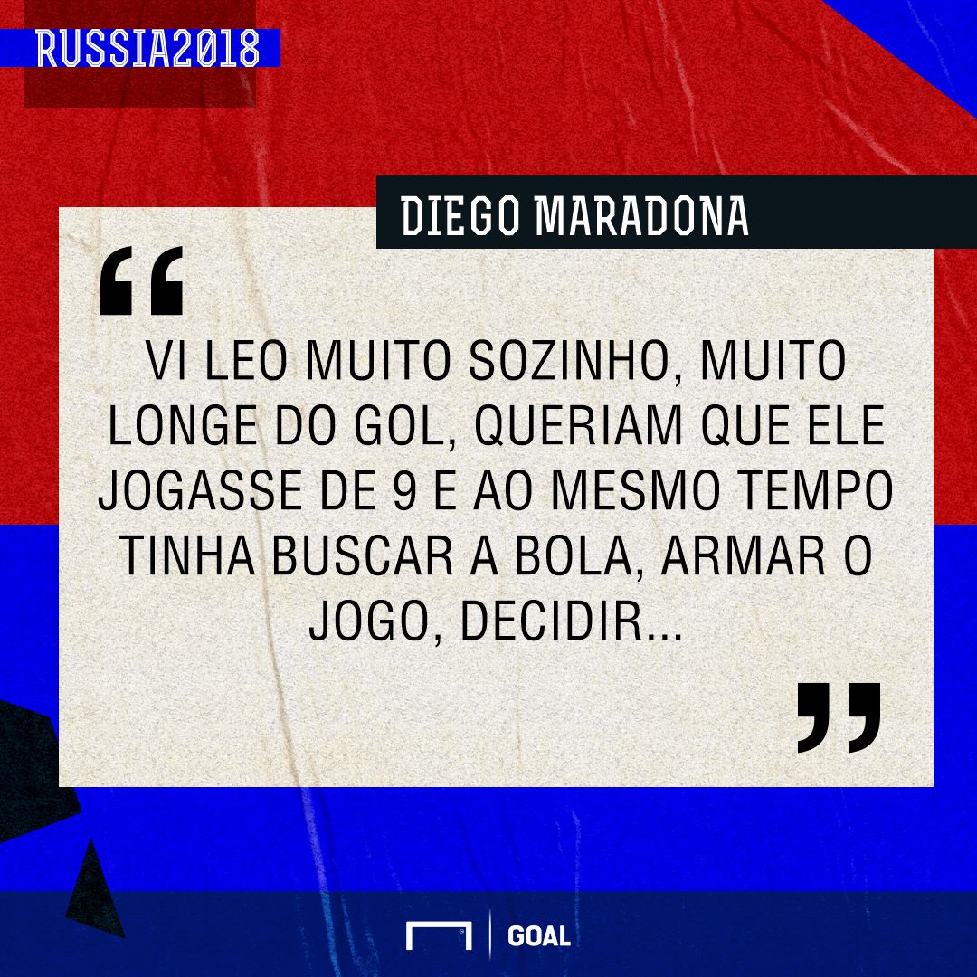Maradona defende Messi