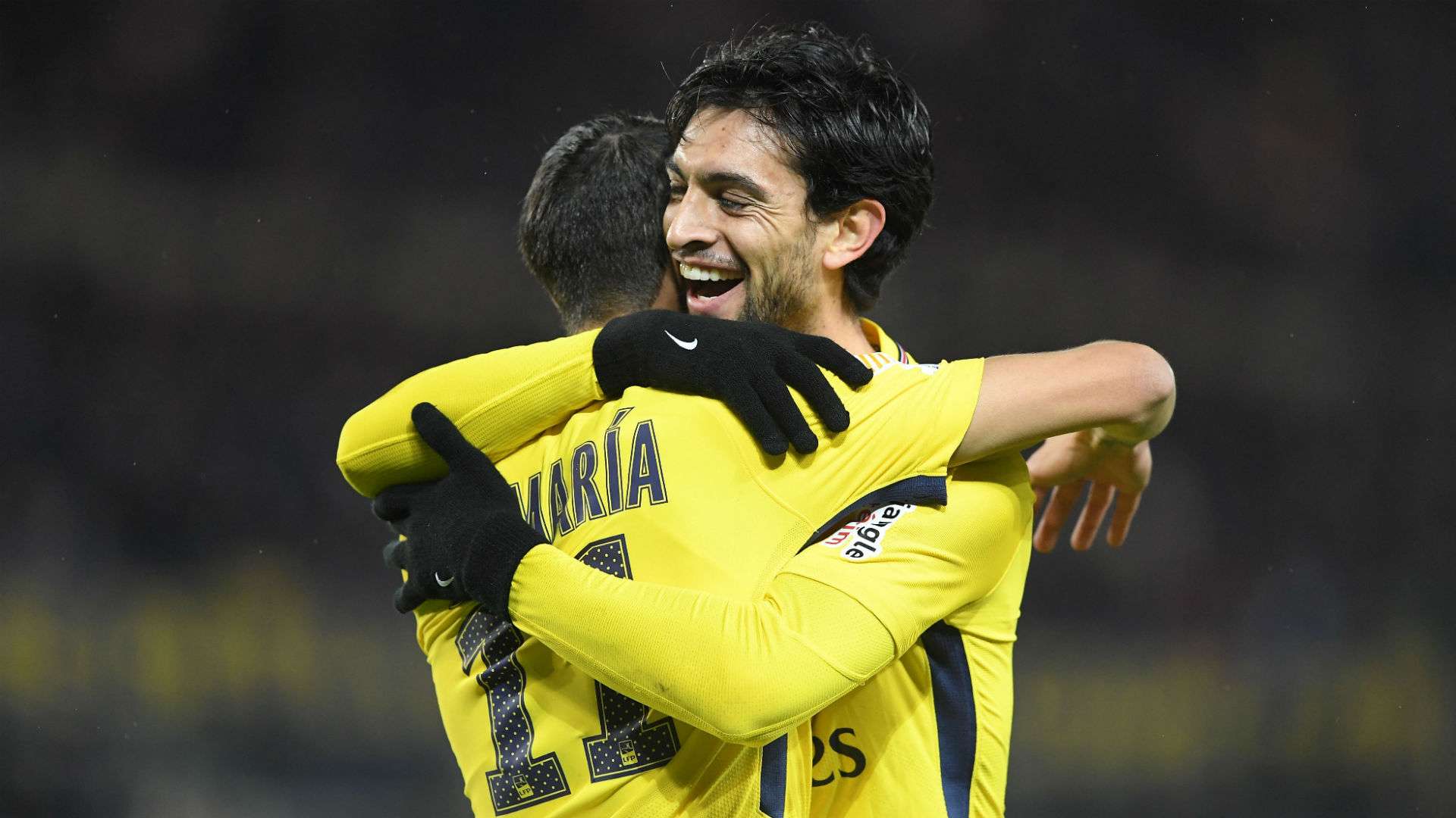 Angel Di Maria Javier Pastore Strasbourg PSG Coupe de la Ligue 13122017