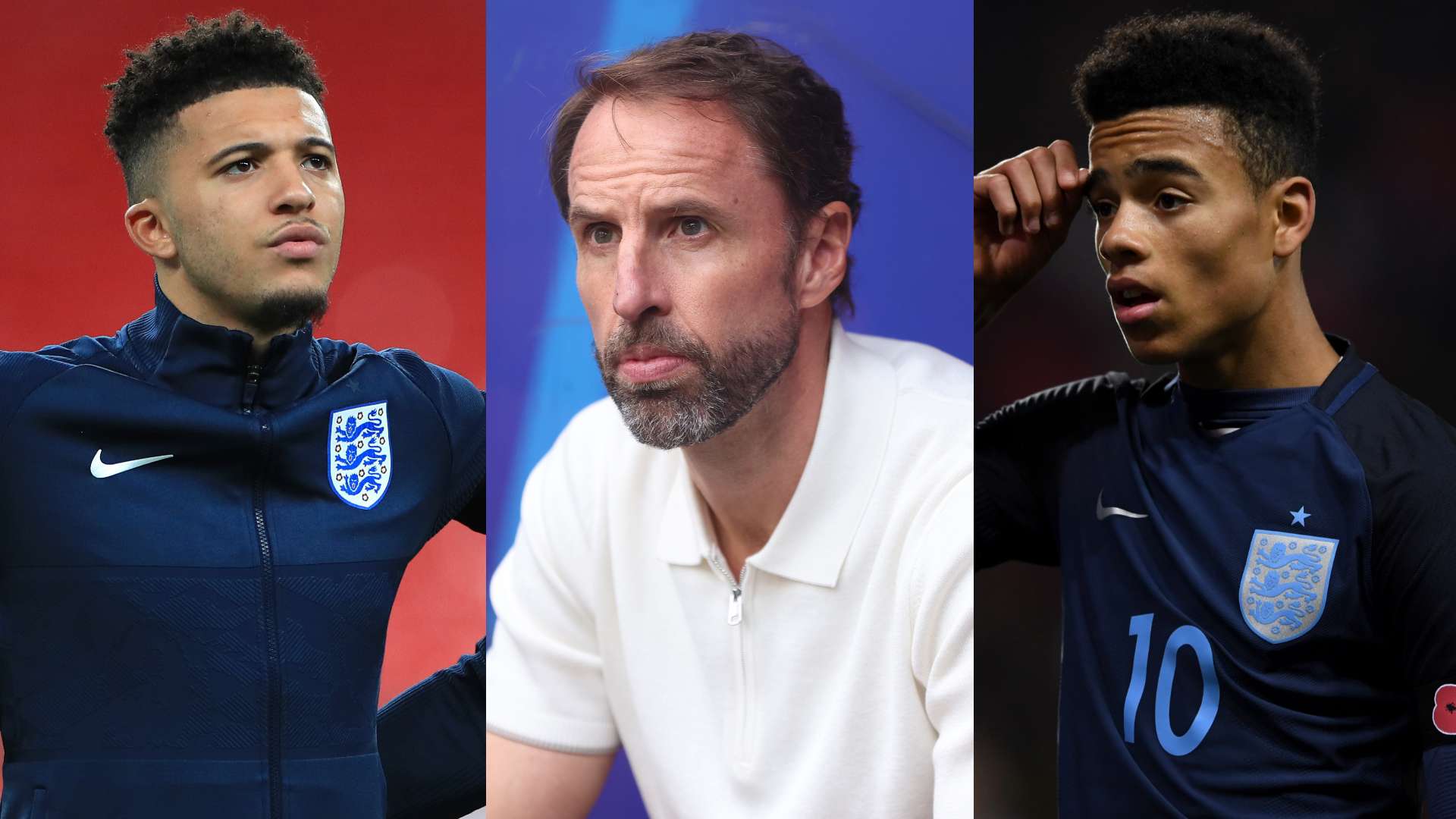 Jadon Sancho Gareth Southgate Mason Greenwood