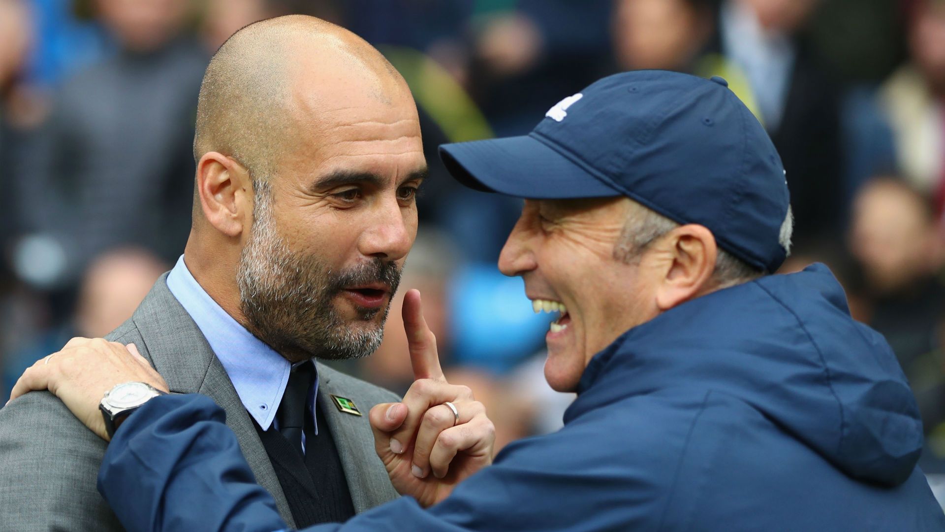 Pep Guardiola Manchester City Tony Pulis West Brom
