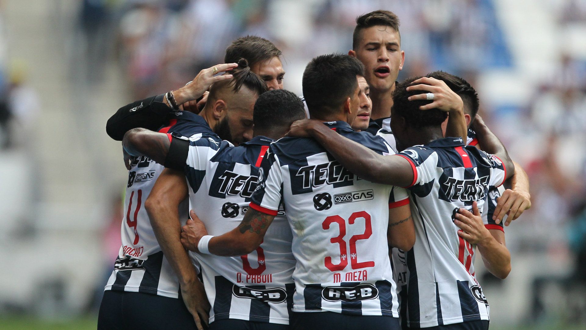 Nicolás Sánchez Maxi Meza Funes Mori Rayados Puebla Apertura 2019