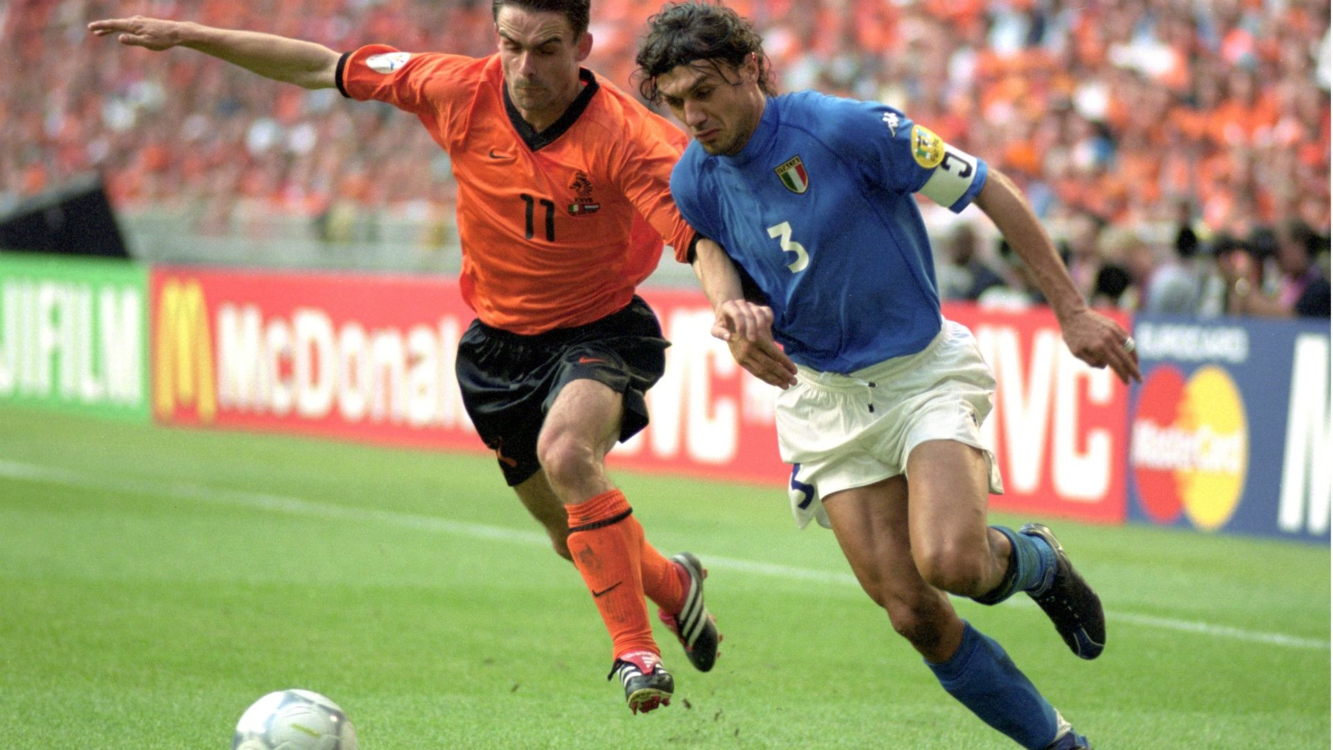 Paolo Maldini Italy Robin van Persie Euro XI
