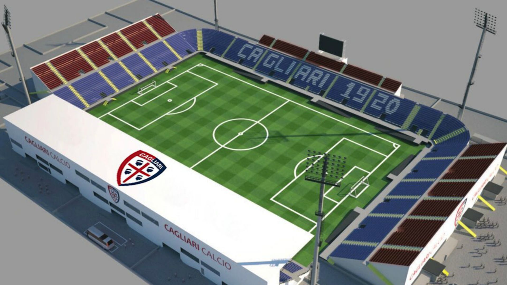 Cagliari temporary stadium project