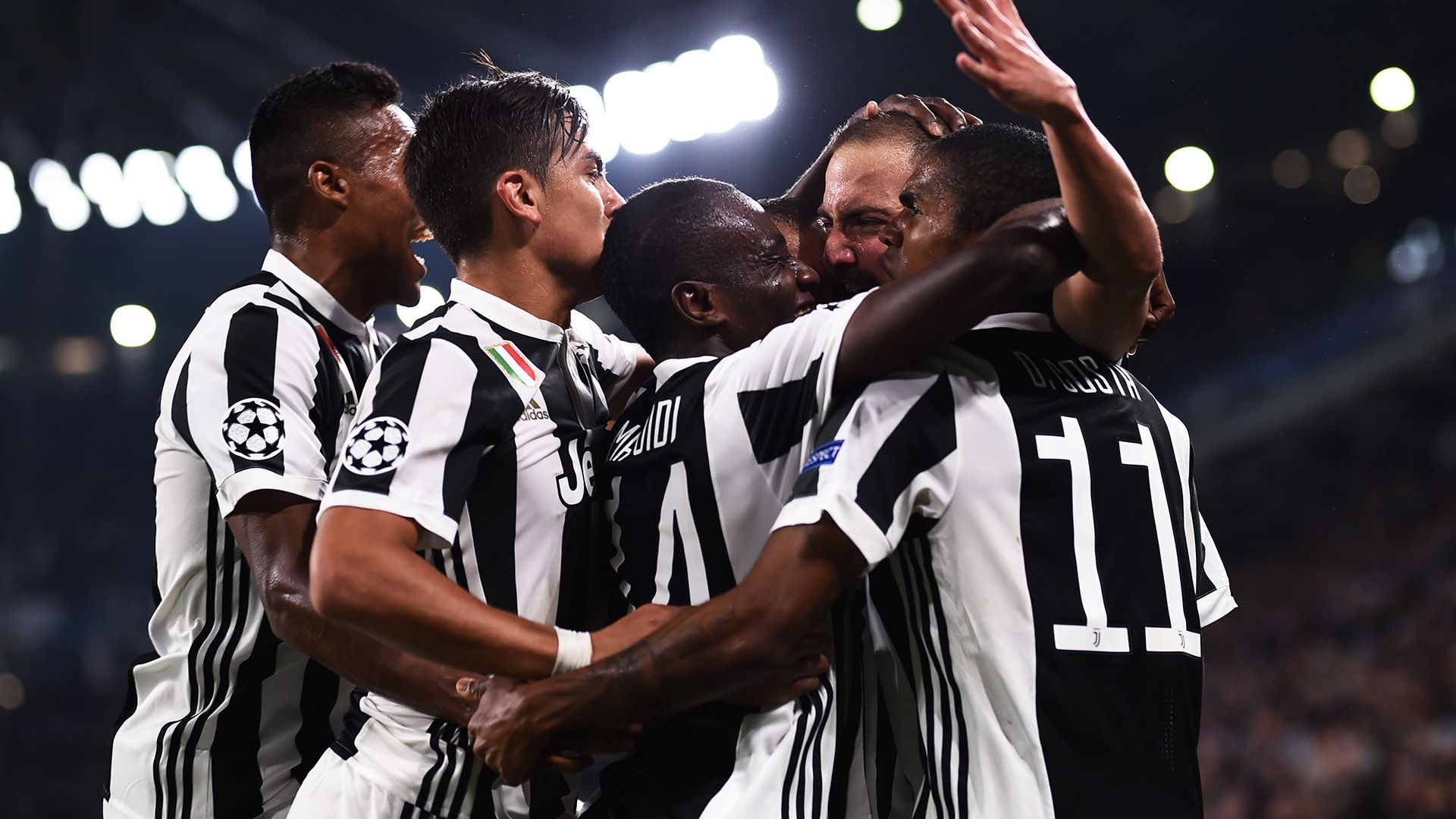 Juventus celebrating