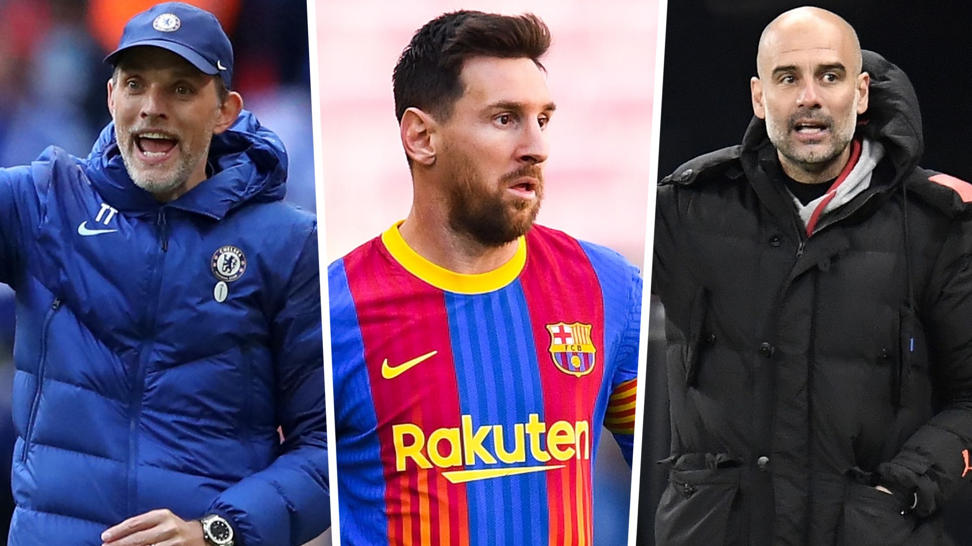 Tuchel, Messi, Pep - GFX