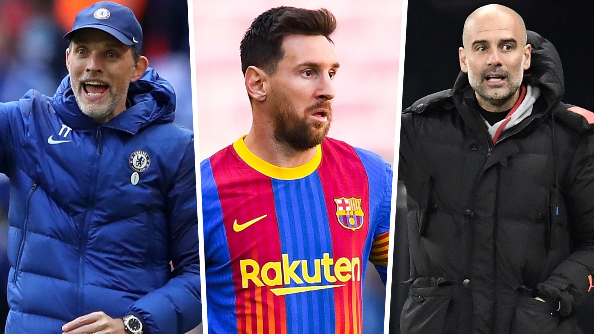Tuchel, Messi, Pep - GFX