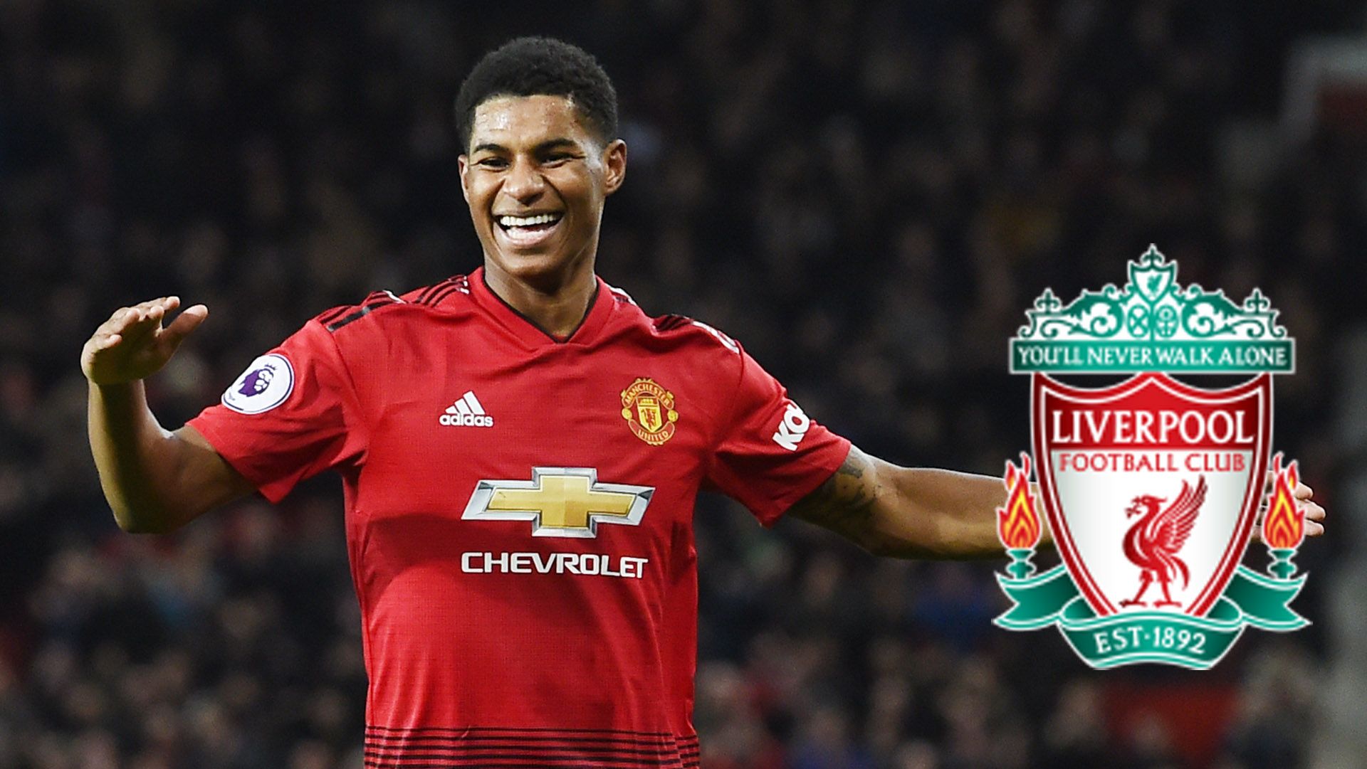 Marcus Rashford, Liverpool logo