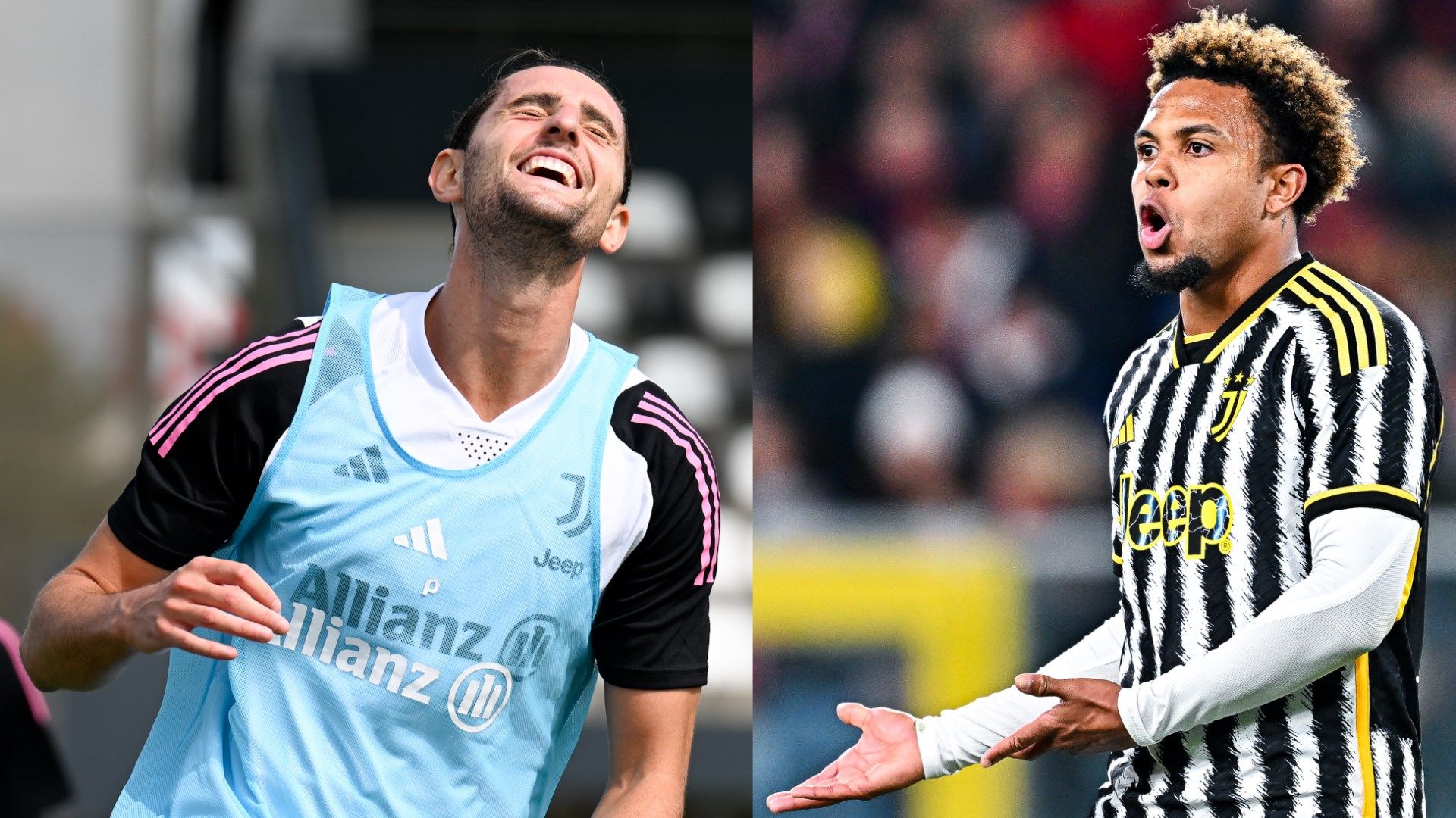 Weston McKennie Adrien Rabiot split