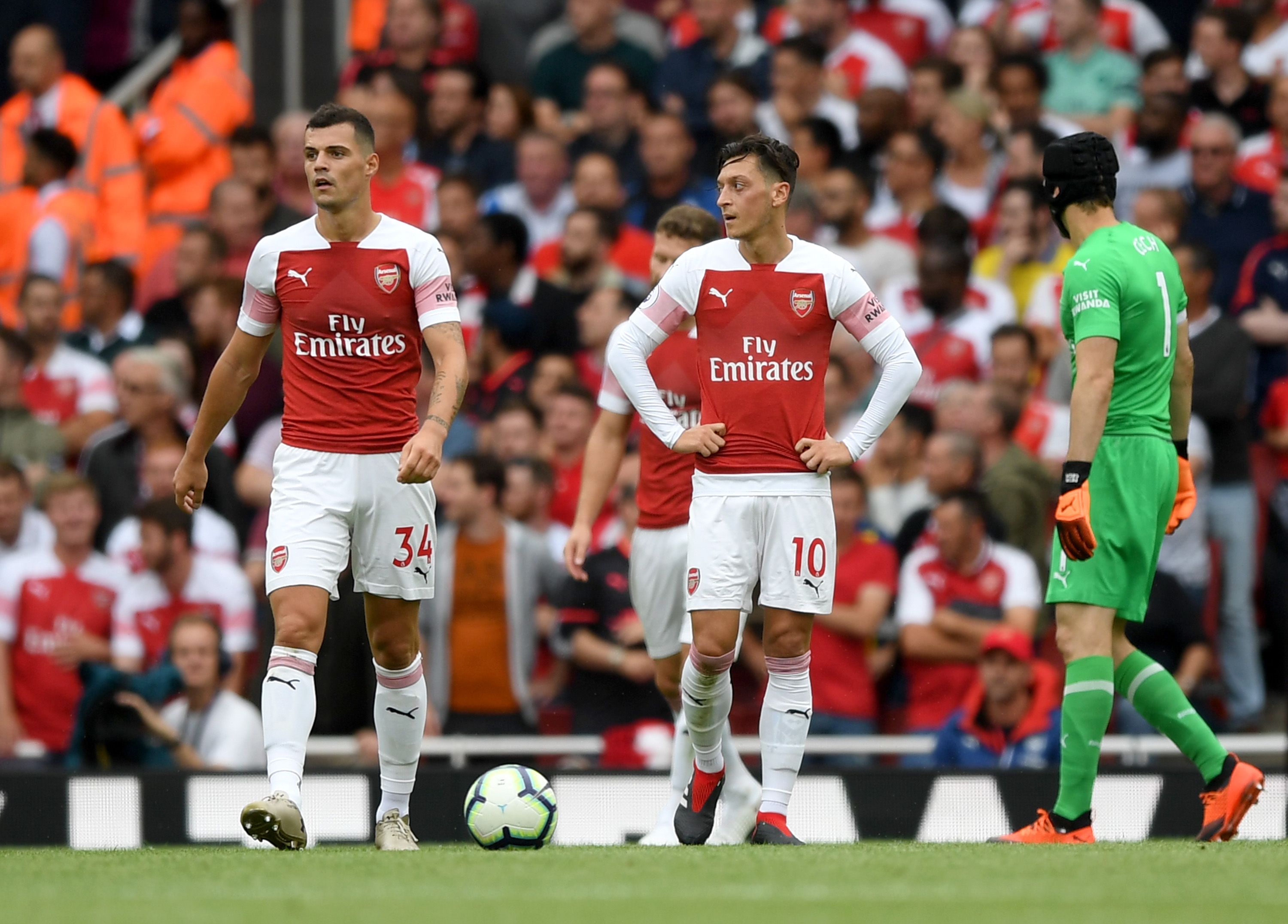Arsenal players vs Manchester City Premier League 2018-19