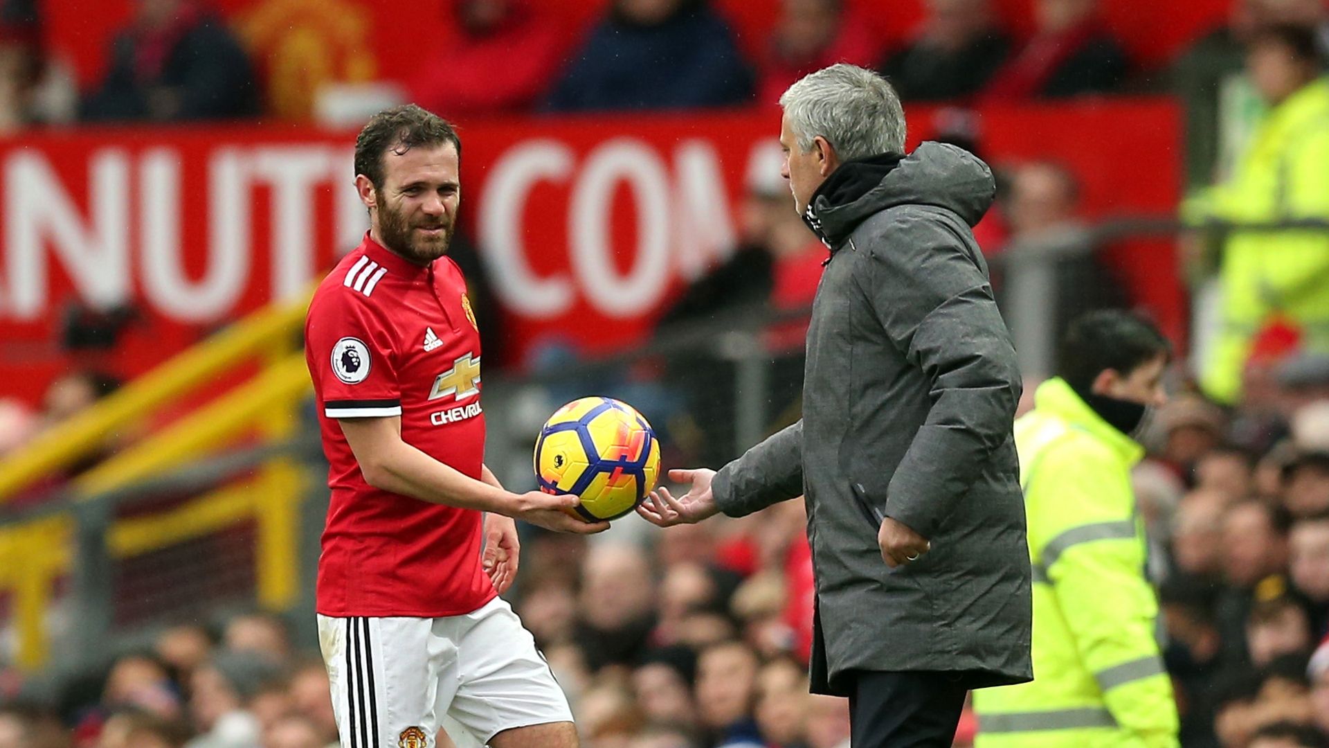 Juan Mata Jose Mourinho Manchester United