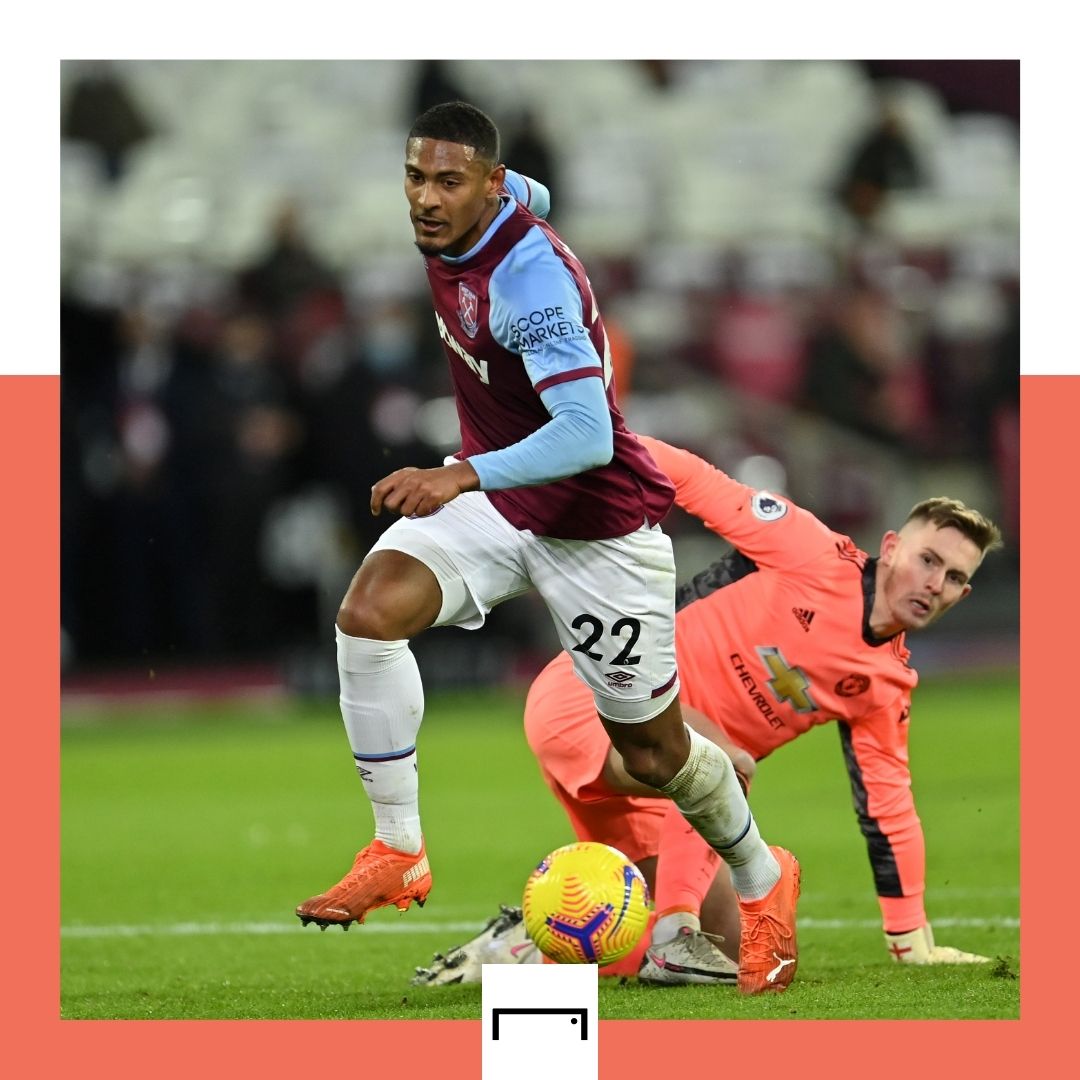 Sebastien Haller West Ham Manchester United Premier League GFX