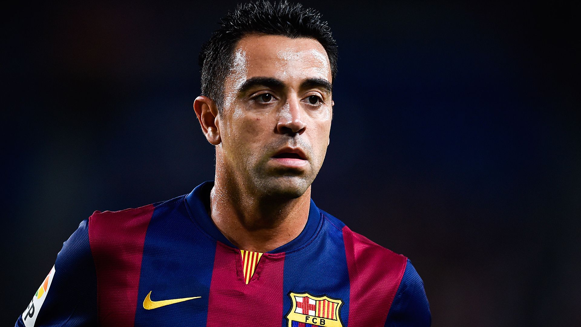 Xavi FC Barcelona Club Leon 08182014