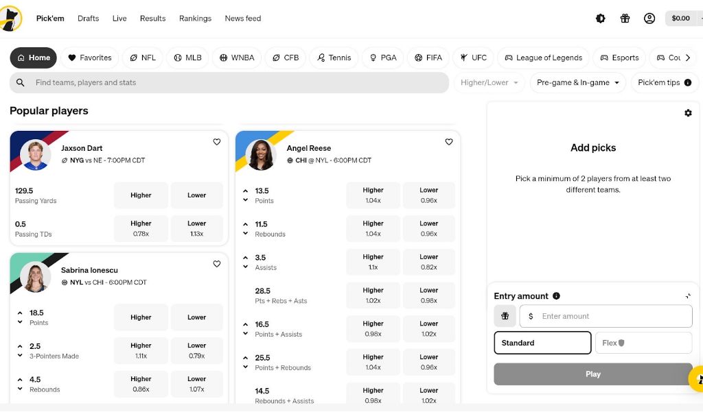 underdog fantasy sports betting