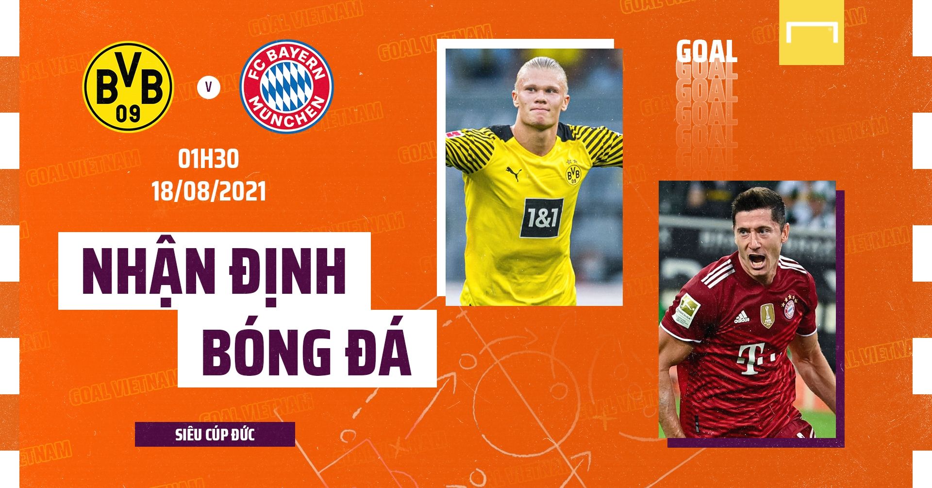 Preview Dortmund vs Bayern Munich 2021 DFL-Supercup GFX