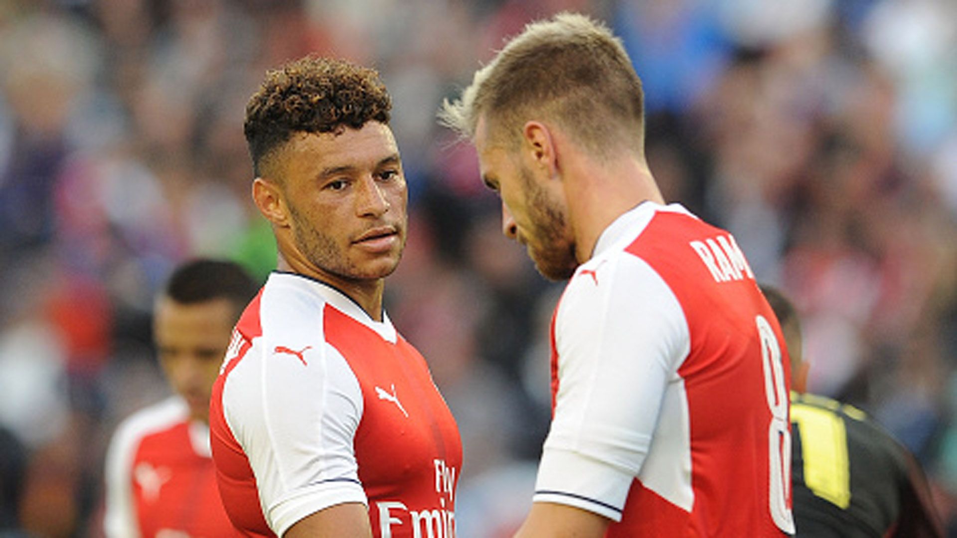 Aaron Ramsey Alex Oxlade-Chamberlain Arsenal Premier League