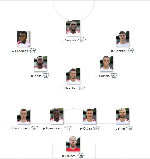 Leipzig Starting vs Frankfurt