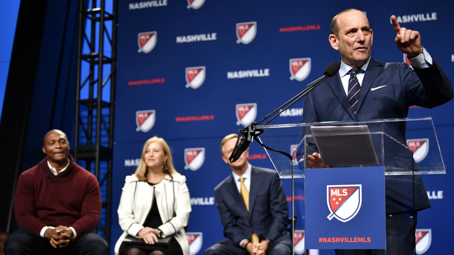 Don Garber Eddie George Megan Barry Bill Haslam MLS Nashville