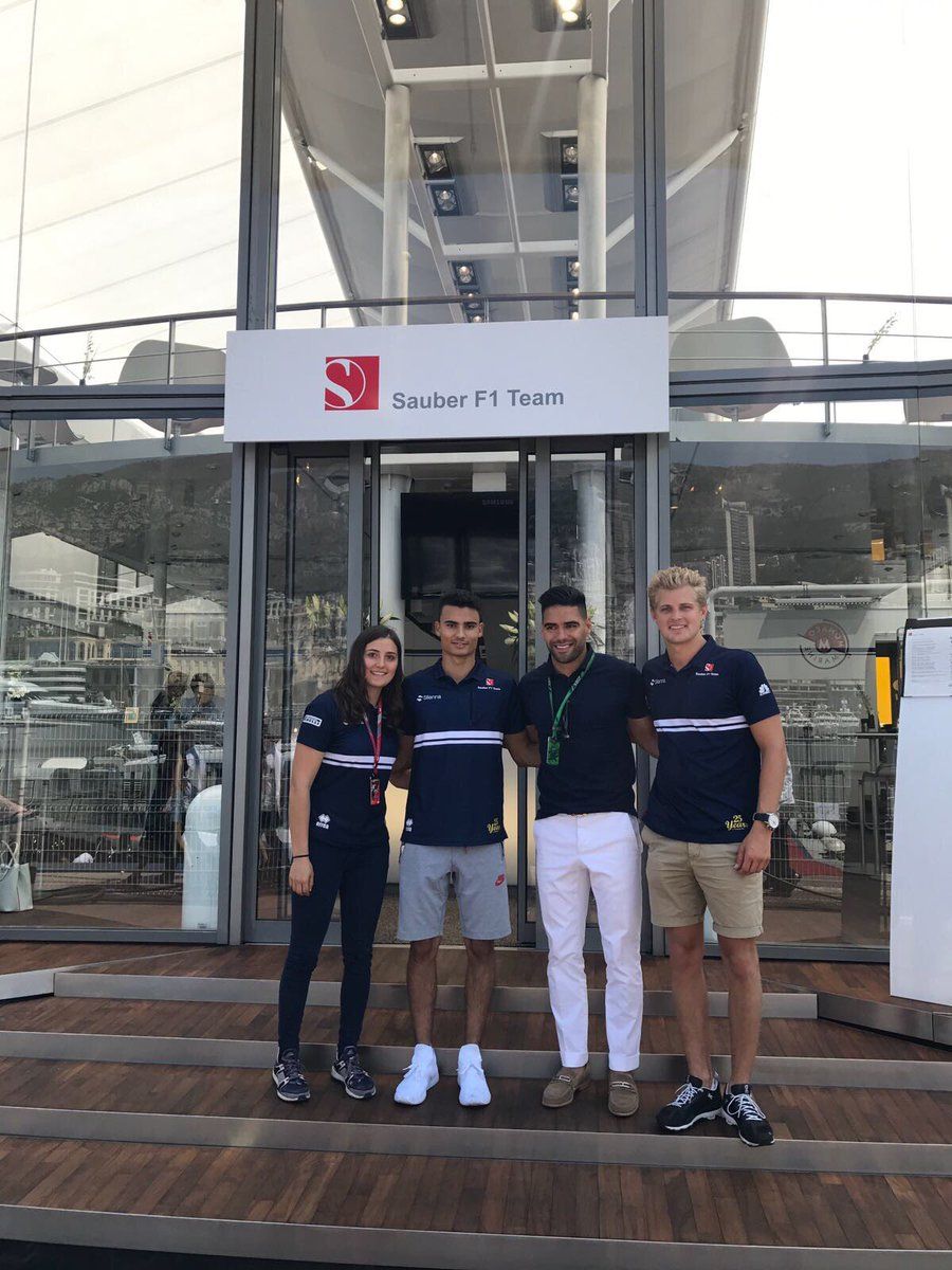 Falcao visita Sauber