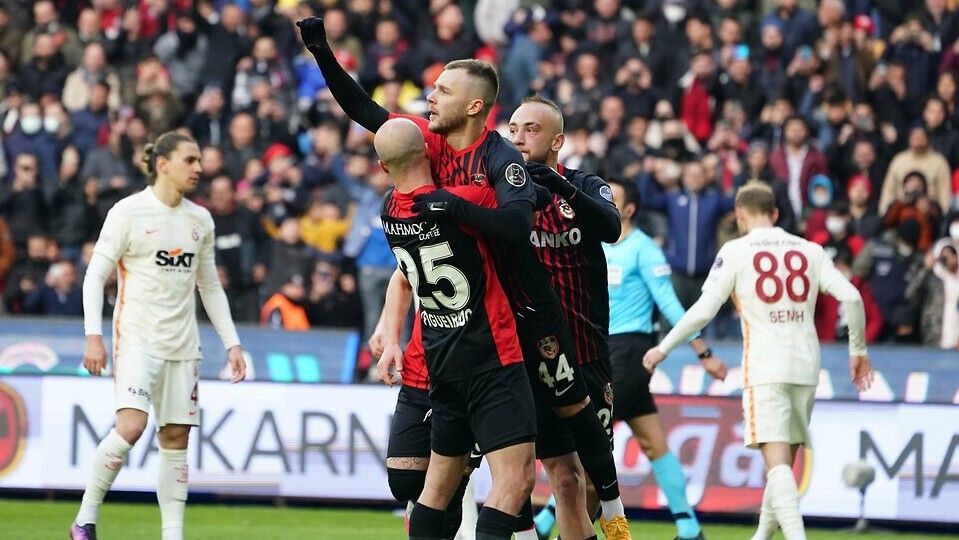 Gaziantep FK Goal Celebration vs. Galatasaray 03/20/22