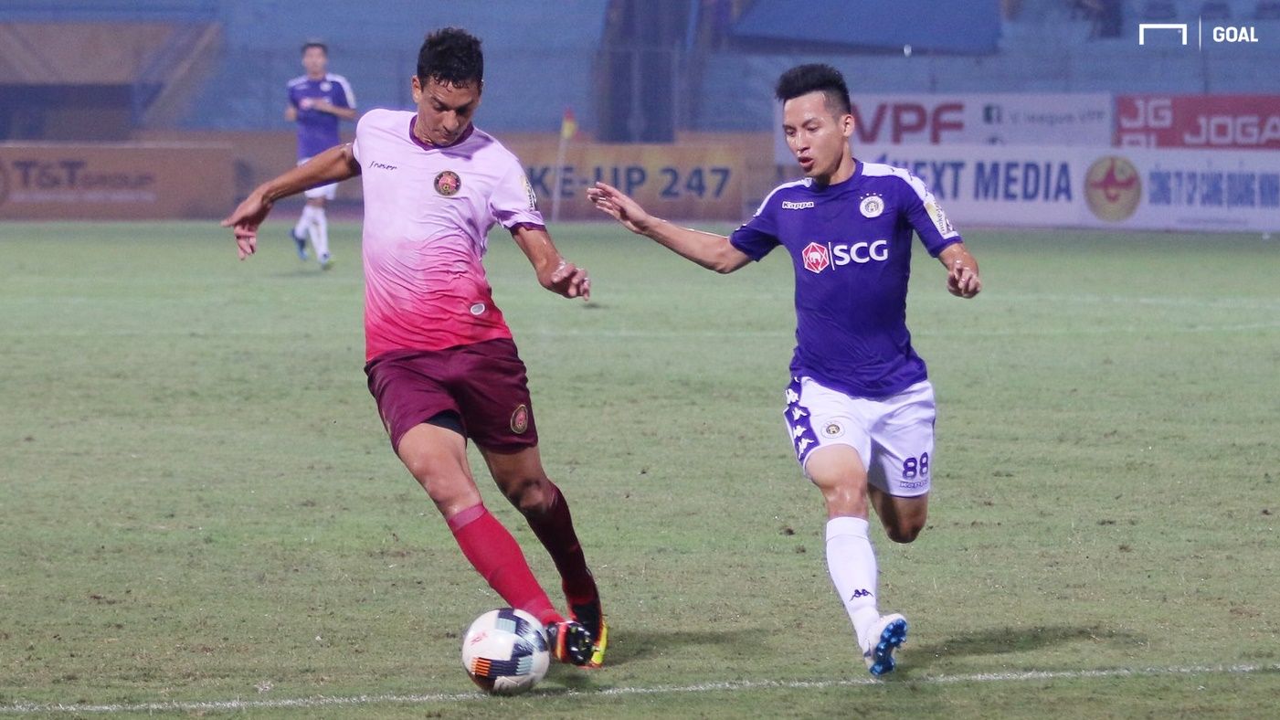 Do Hung Dung vs Thiago Moura Ha Noi FC vs Sai Gon FC Round 13 V.League 2019