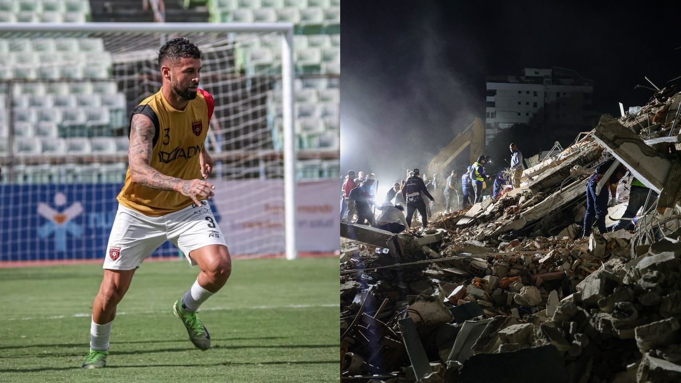 بعد 3 أيام من البحث .. لاعب أرجنتيني يفقد زوجته وأطفاله تحت أنقاض زلزال فنزويلا!