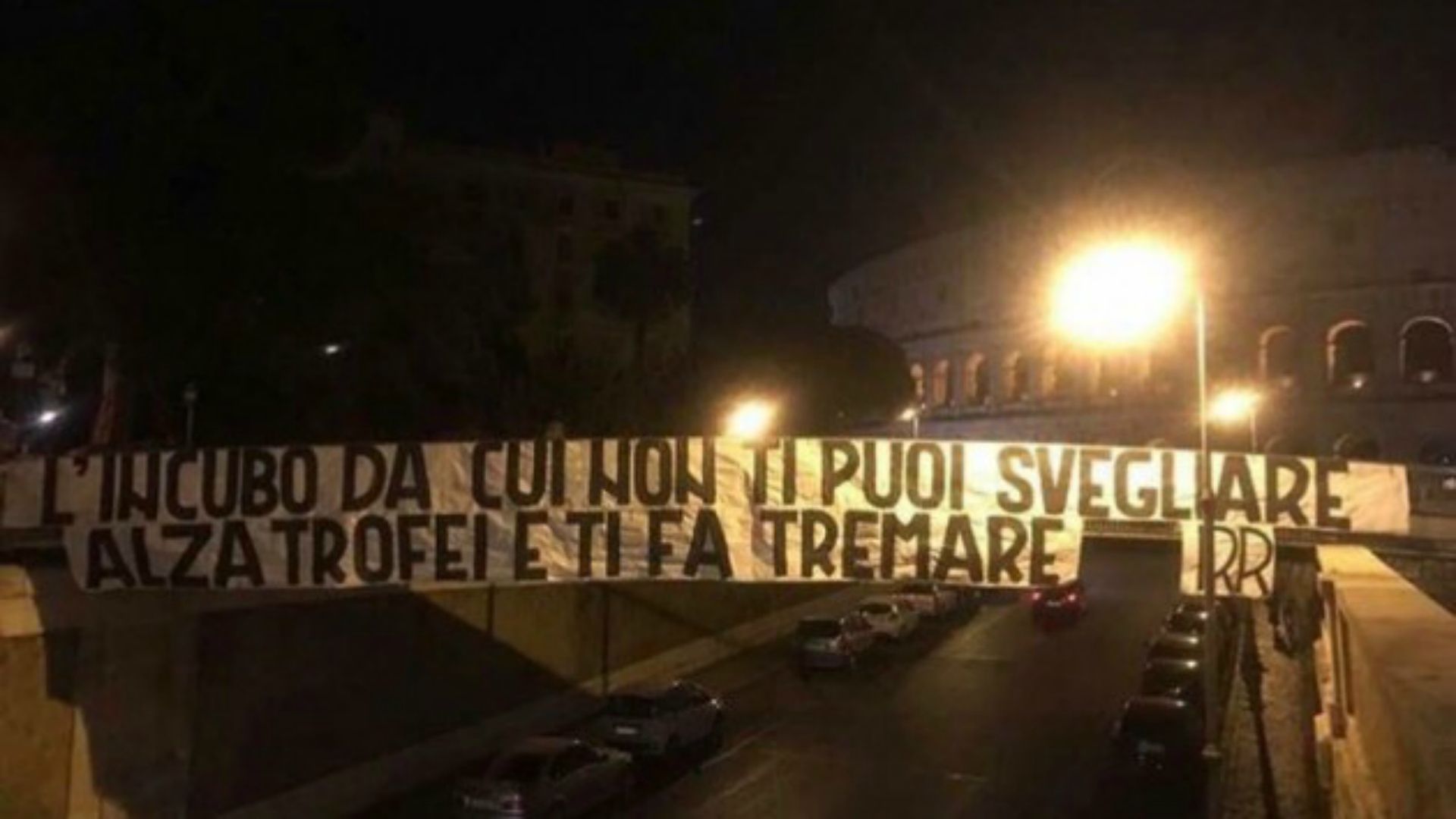 Striscione Lazio